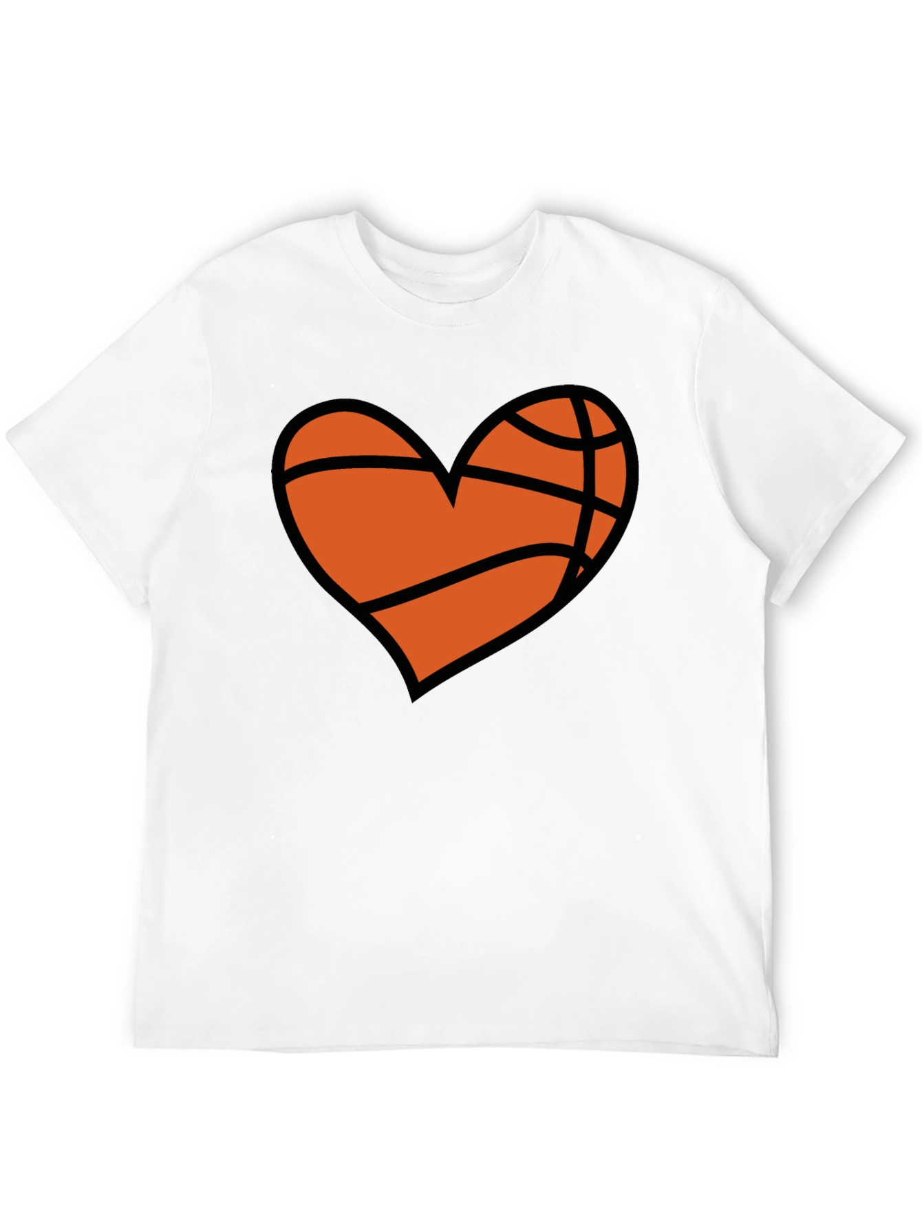 Basketball Heart Graphic T-Shirt