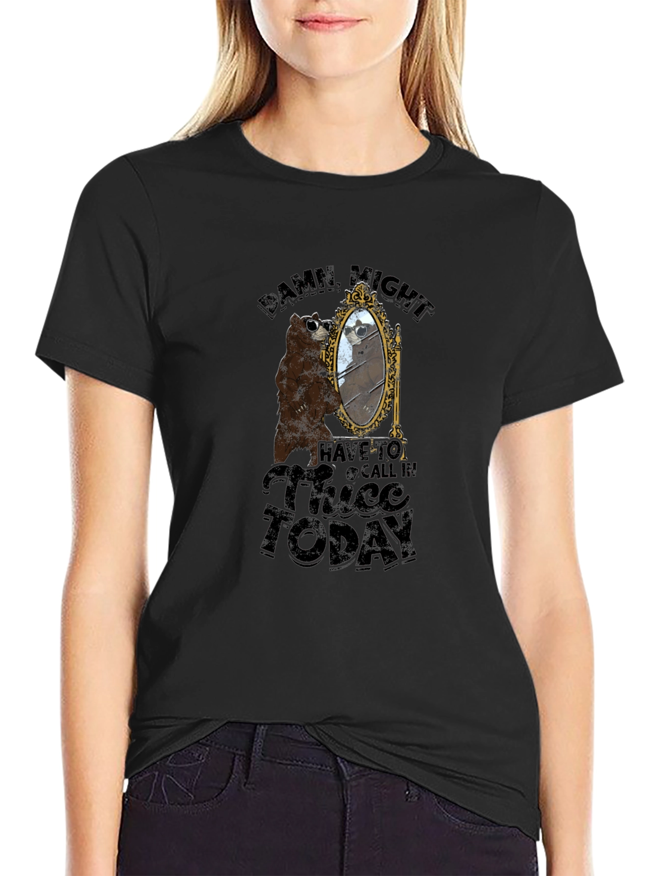 Damn Might Have to Call In Thicc Today T-Shirt