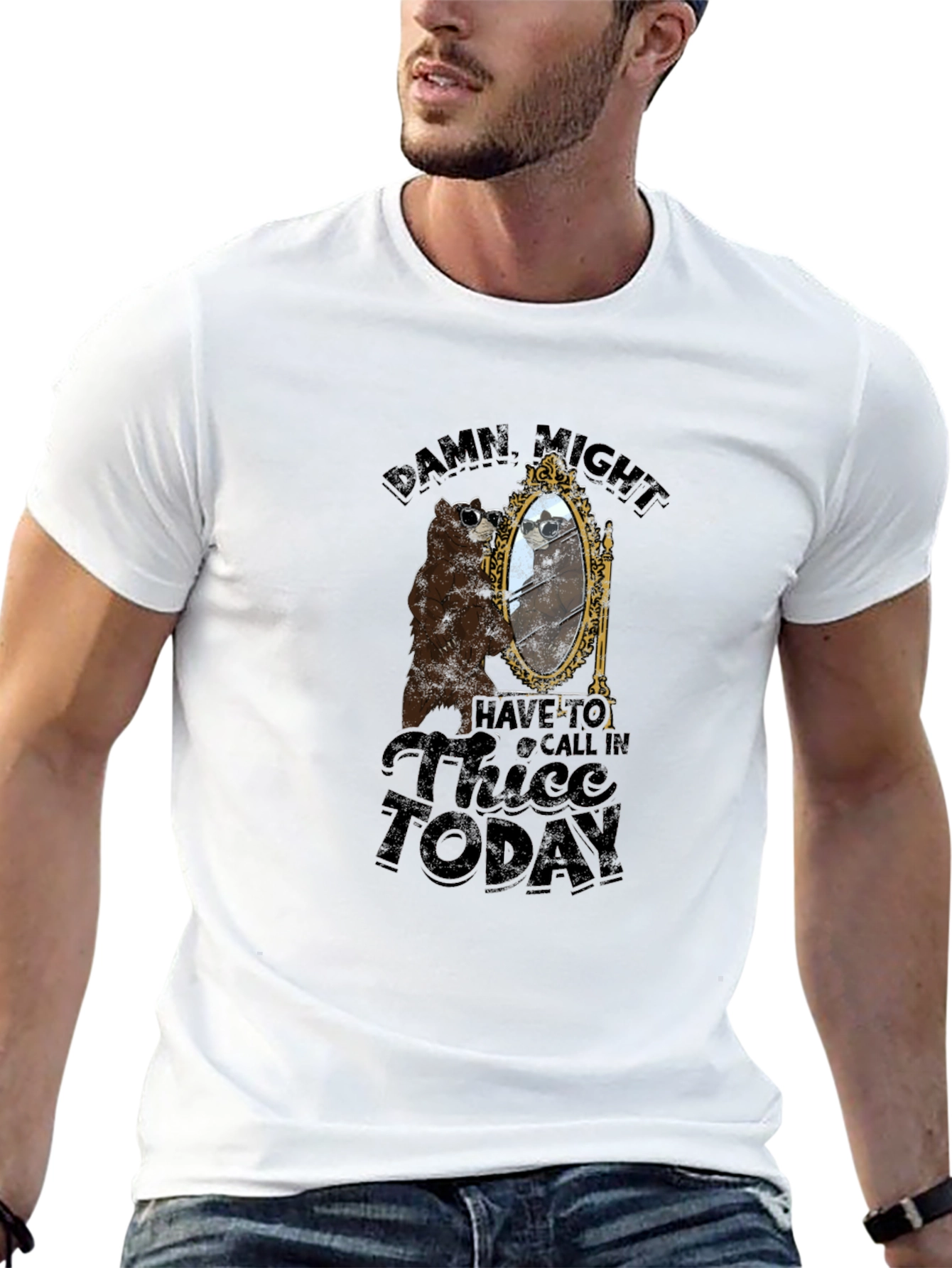 Damn Might Have to Call In Thicc Today T-Shirt
