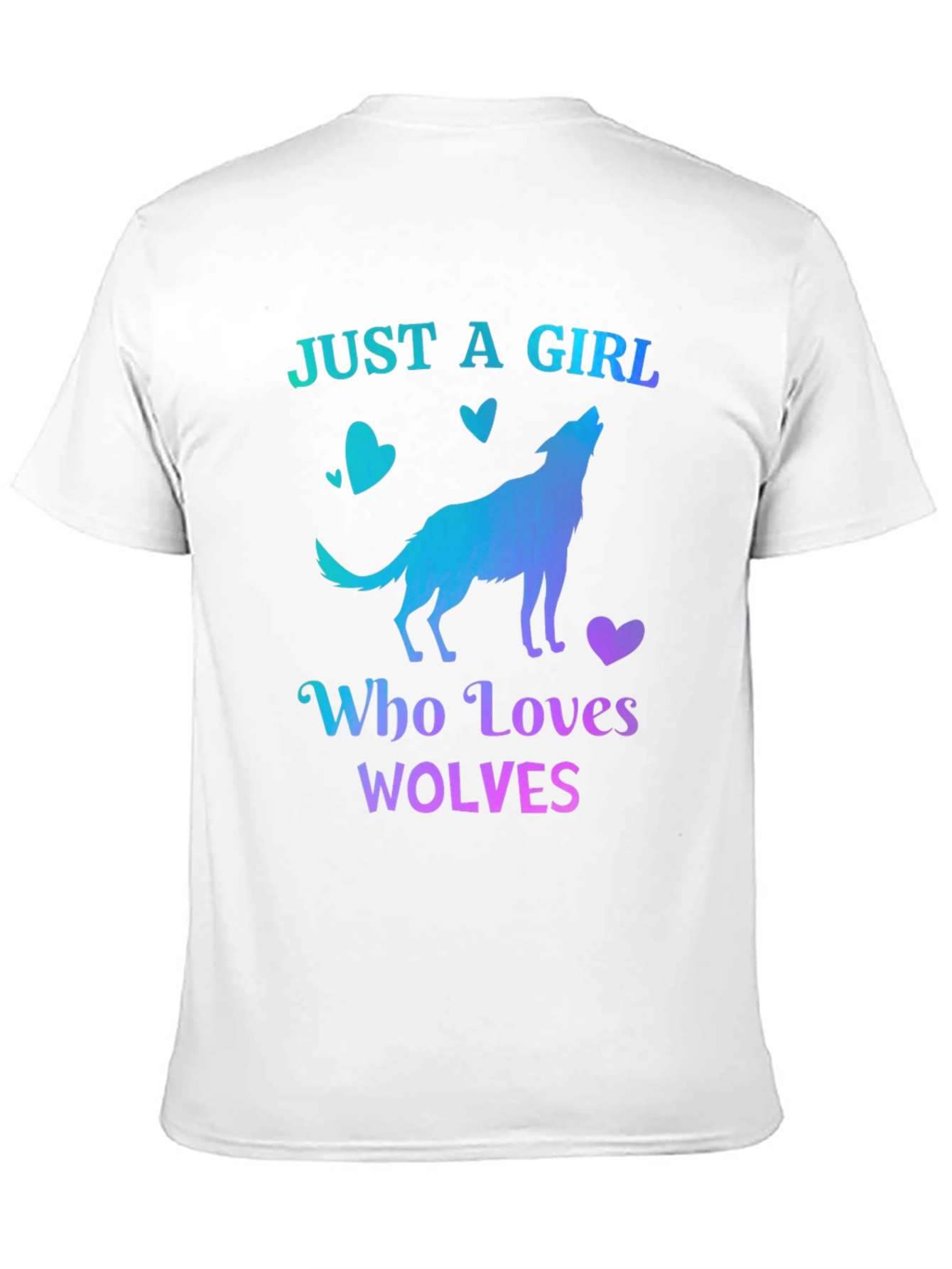 Just A Girl Who Loves Wolves Graphic T-Shirt