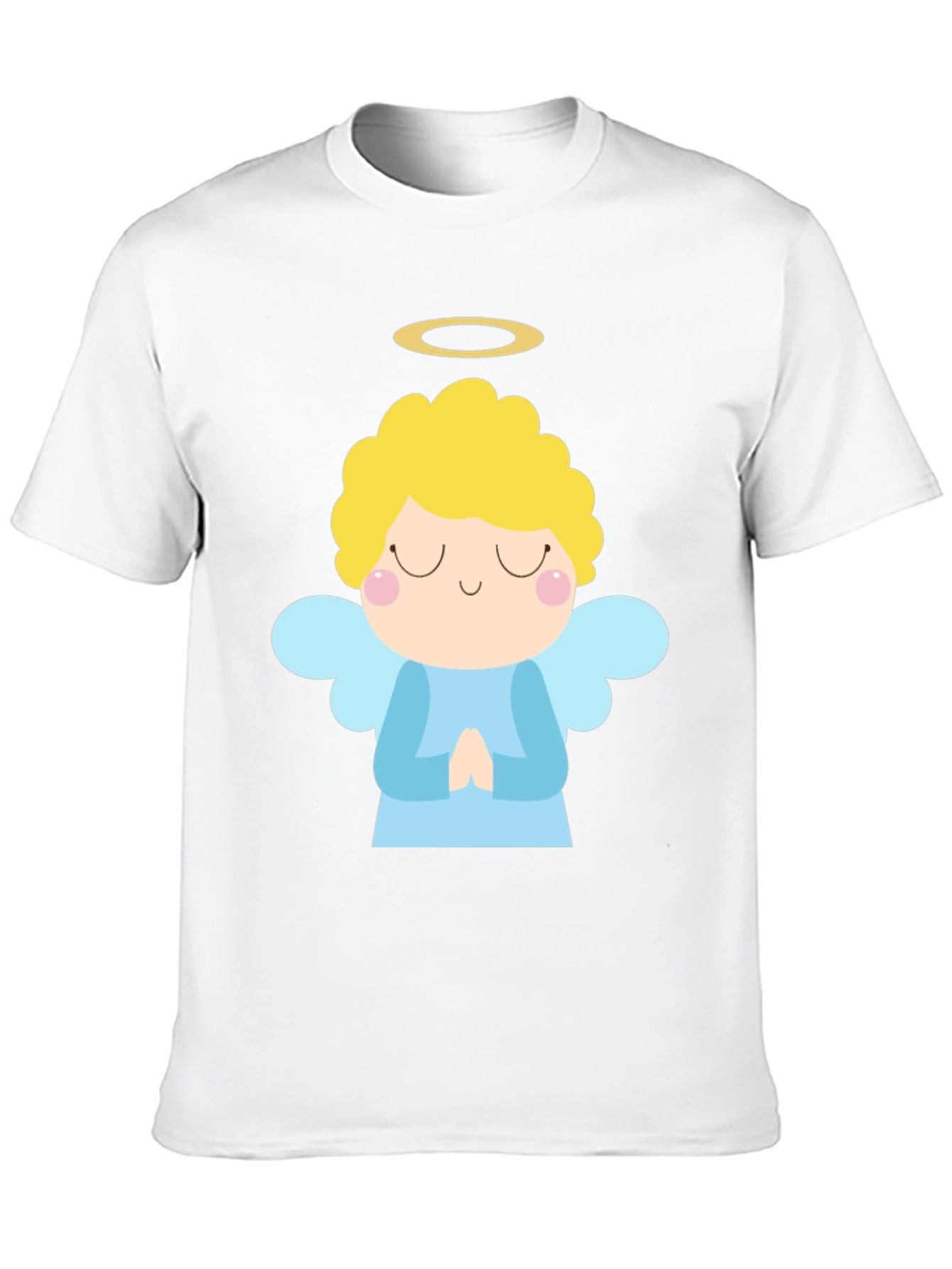 Angel Graphic Black T-Shirt Cute Style