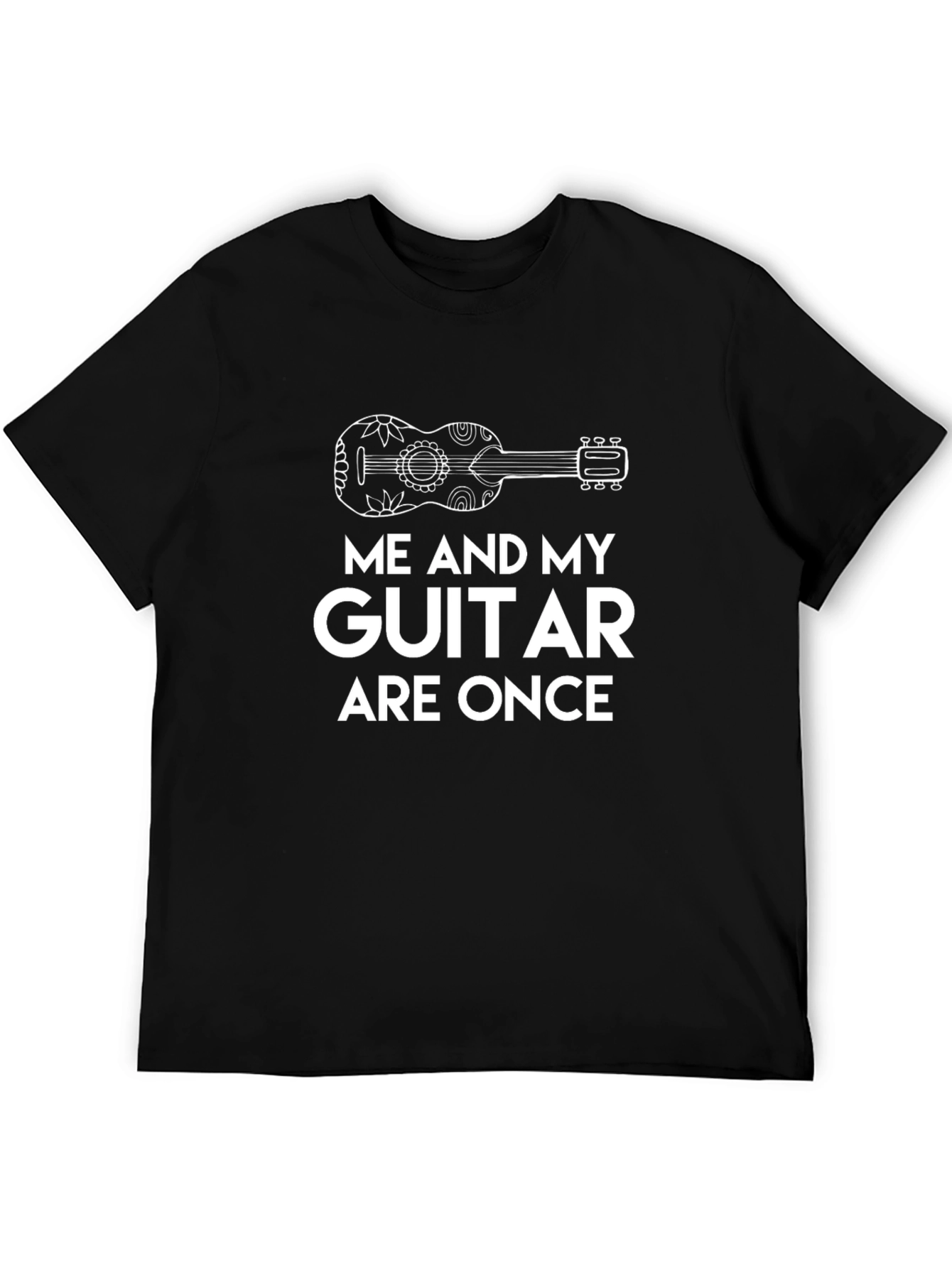 Me and My Guitar Are One Funny Graphic Tee