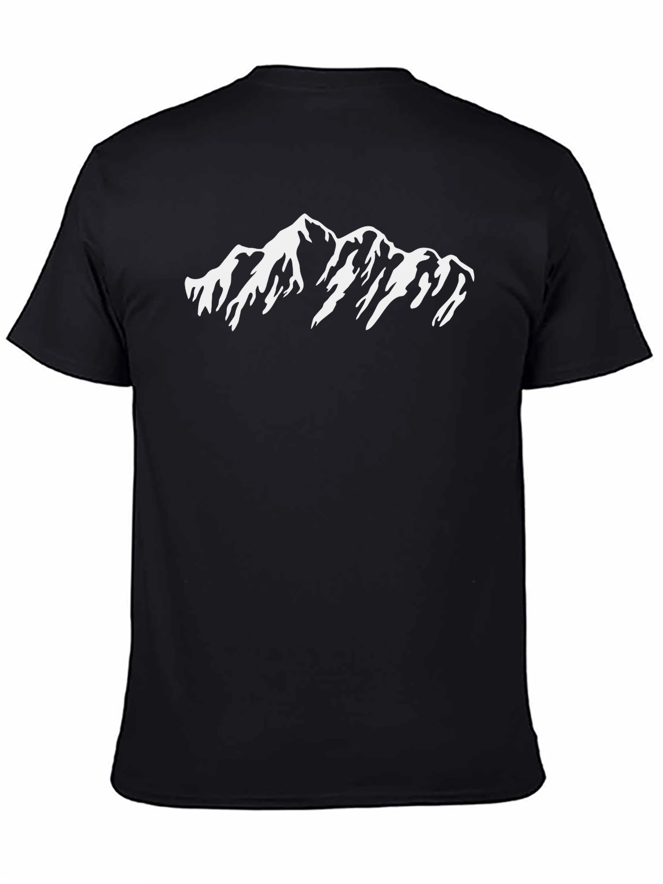 Mountain Peak Graphic Black T-Shirt