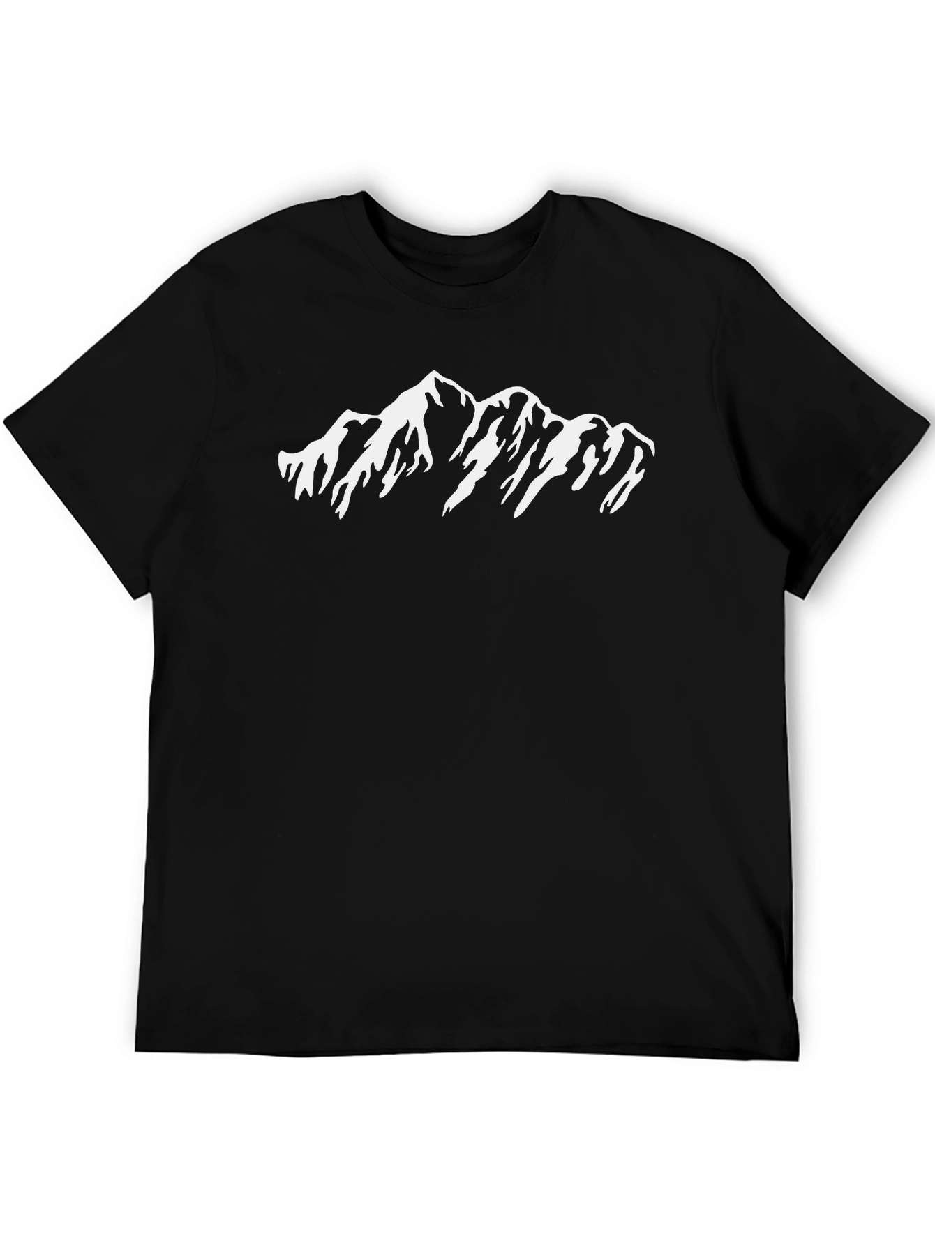 Mountain Peak Graphic Black T-Shirt