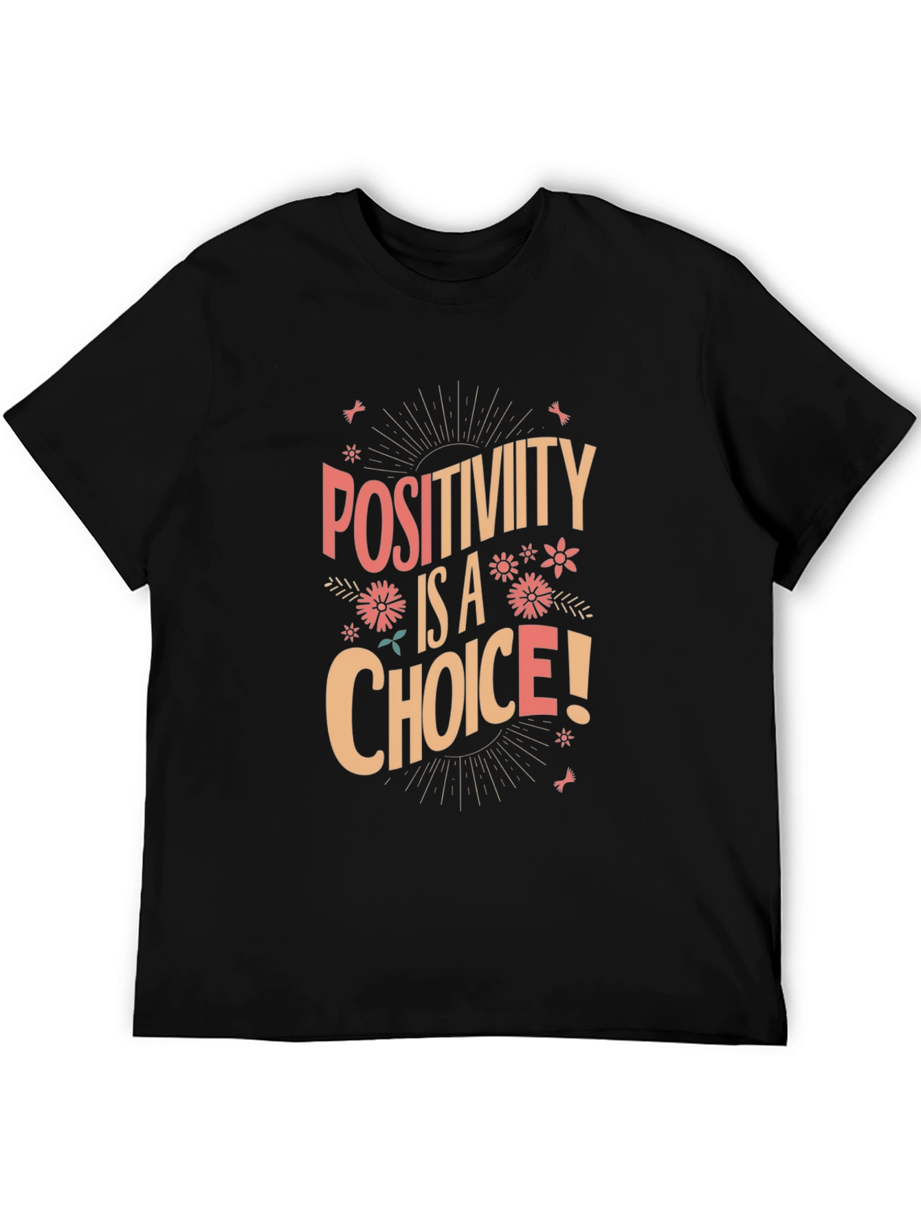Positivity Is A Choice Graphic T-Shirt