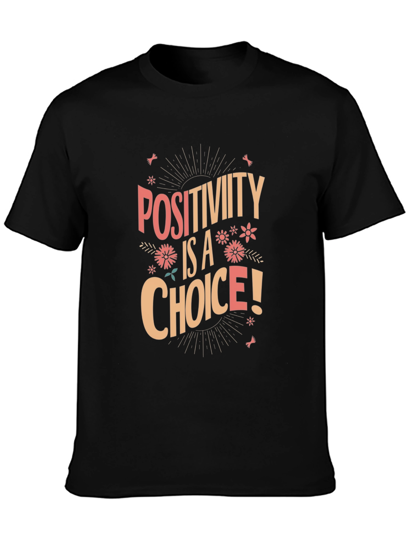Positivity Is A Choice Graphic T-Shirt