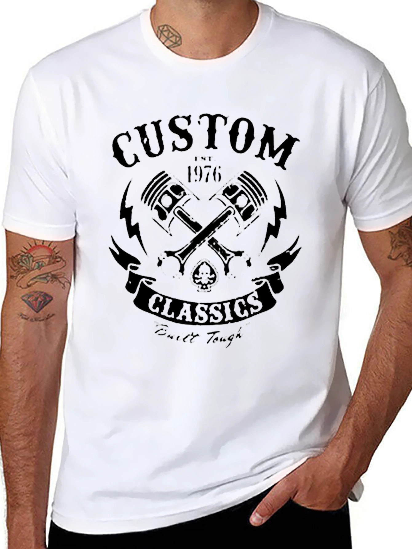 Custom Classics Black T-Shirt - Built Tough