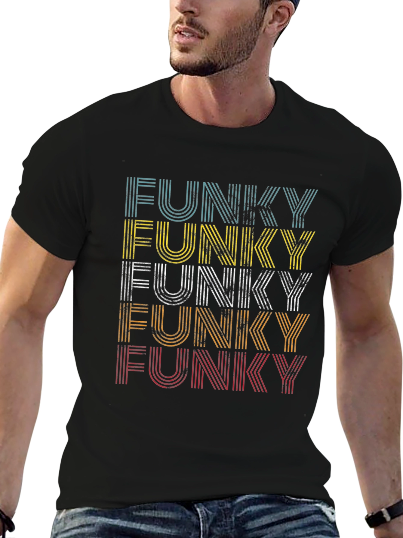 Funky Retro Style Graphic Tee