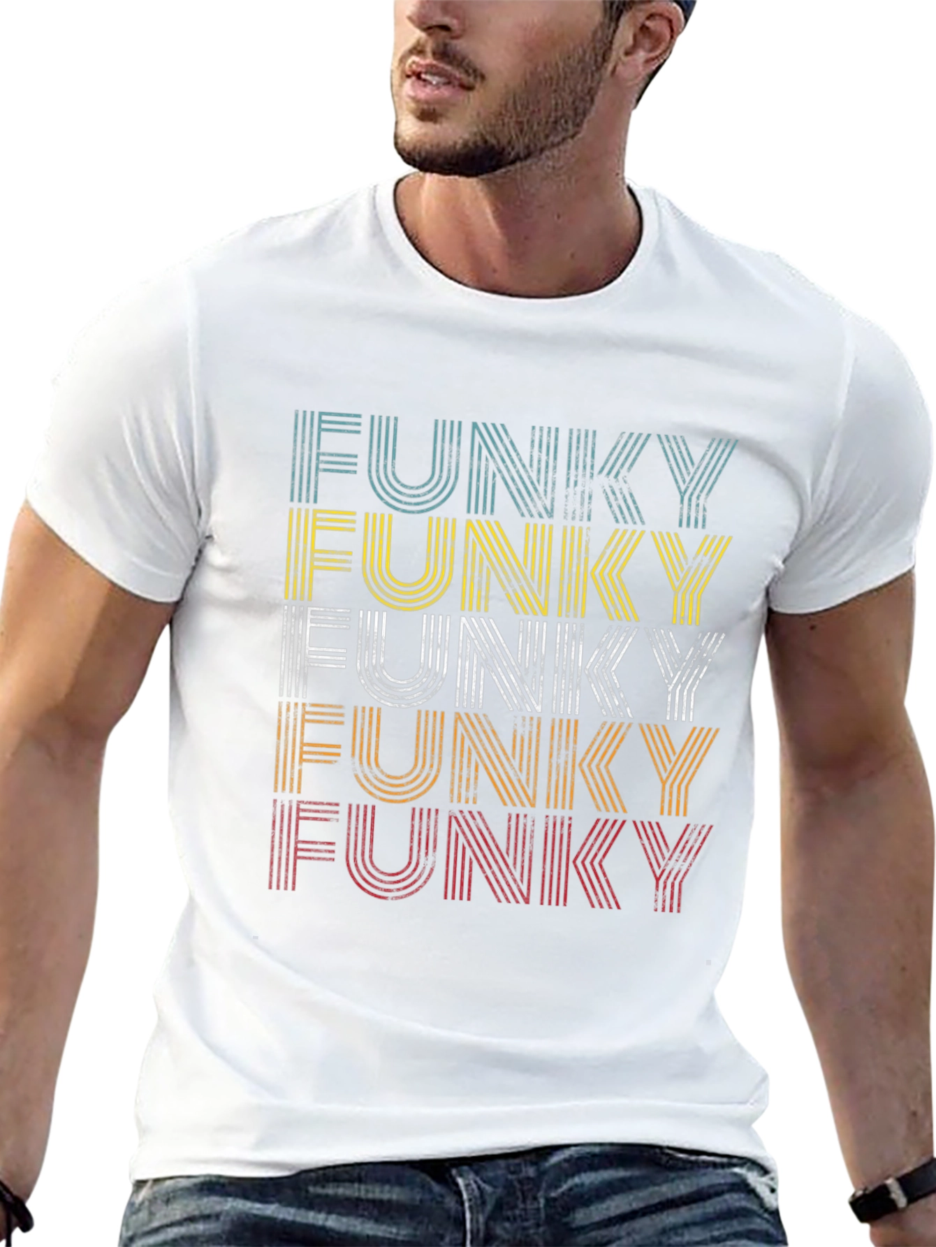 Funky Retro Style Graphic Tee