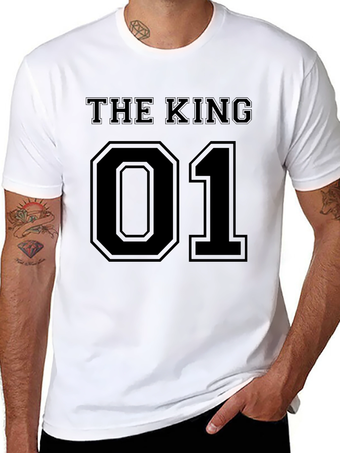 The King 01 Mens Graphic Tee - Black