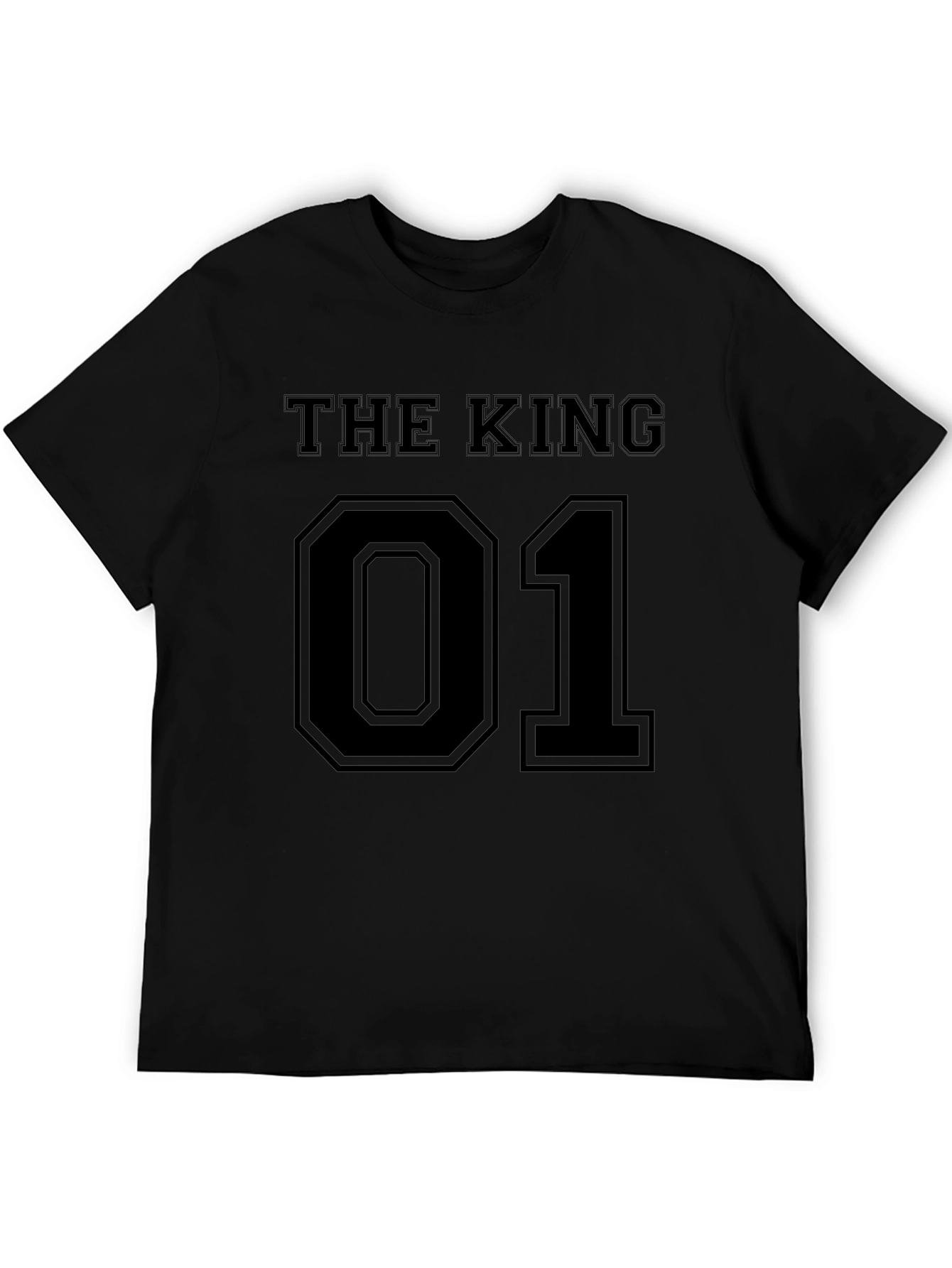 The King 01 Mens Graphic Tee - Black