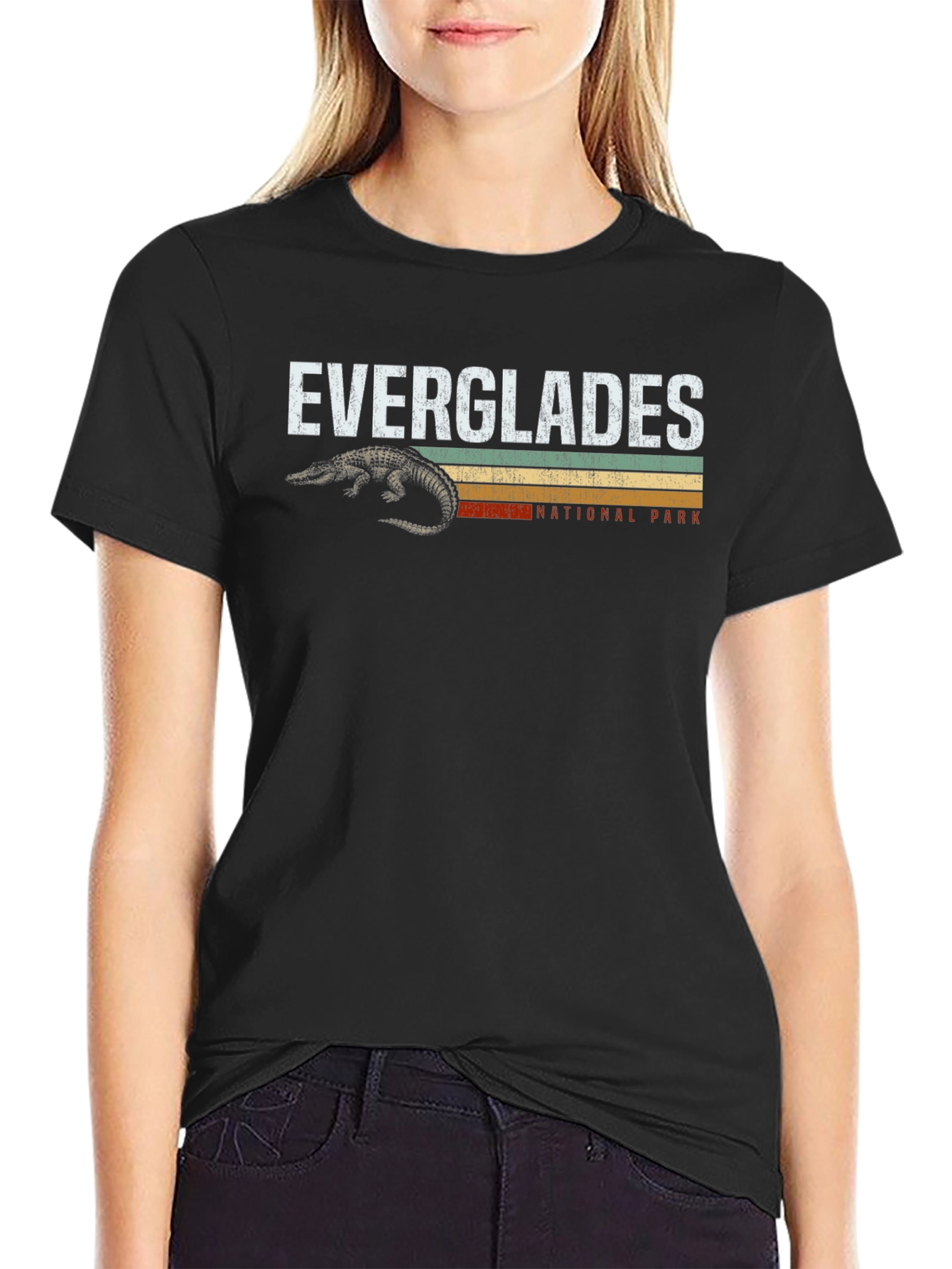 Everglades National Park T-Shirt - Retro Alligator Tee