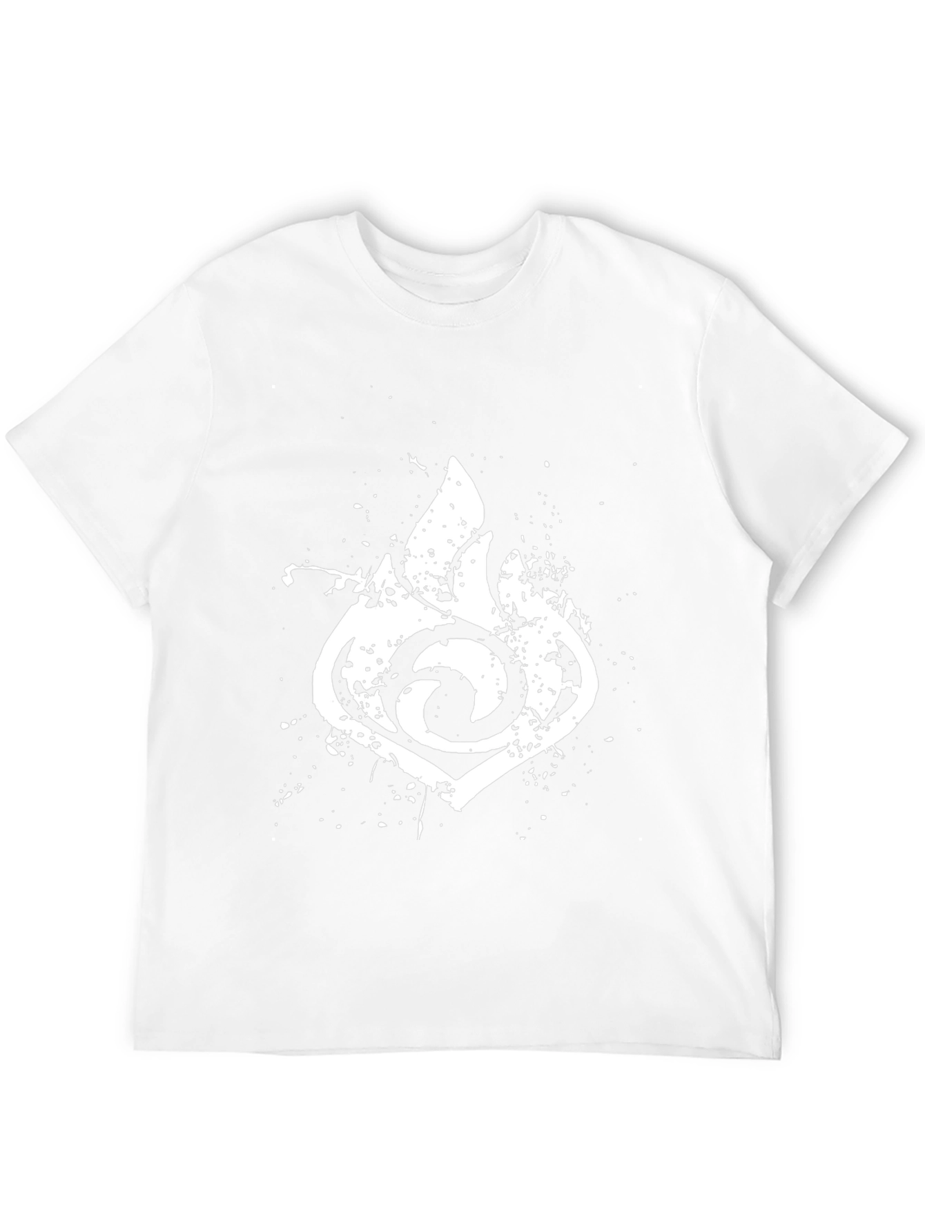 Pyro Vision Black Tee - Genshin Impact Inspired