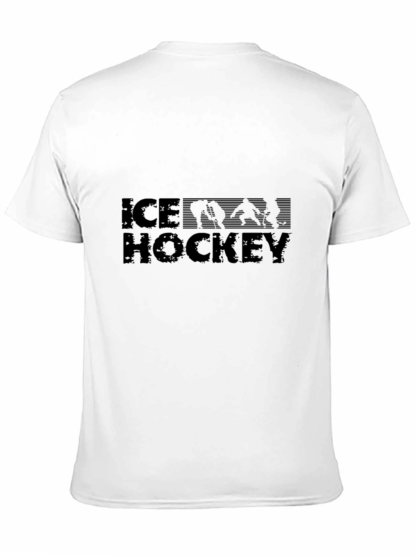 Ice Hockey Graphic Tee - Black