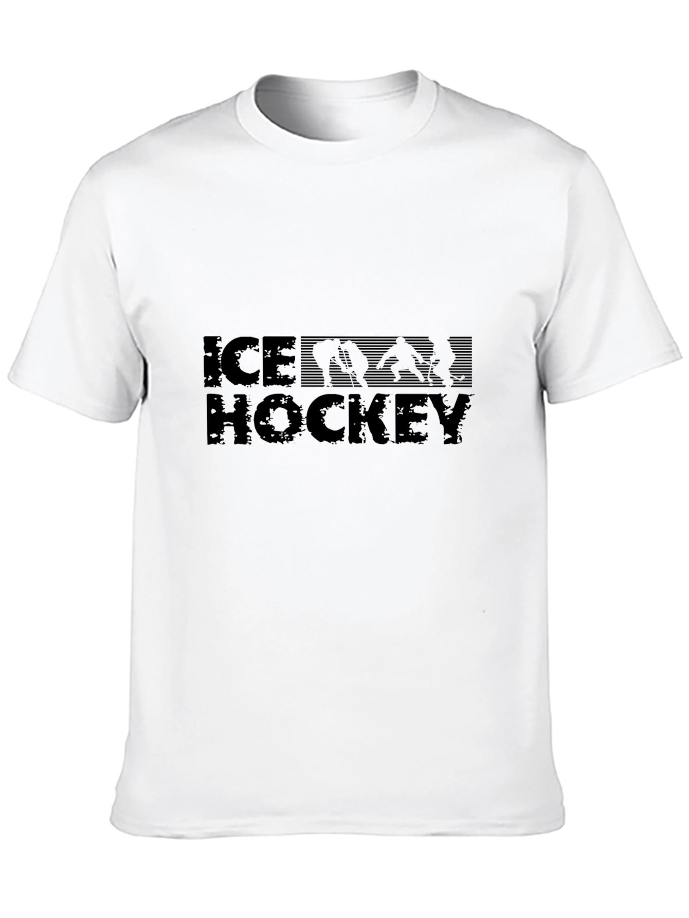 Ice Hockey Graphic Tee - Black