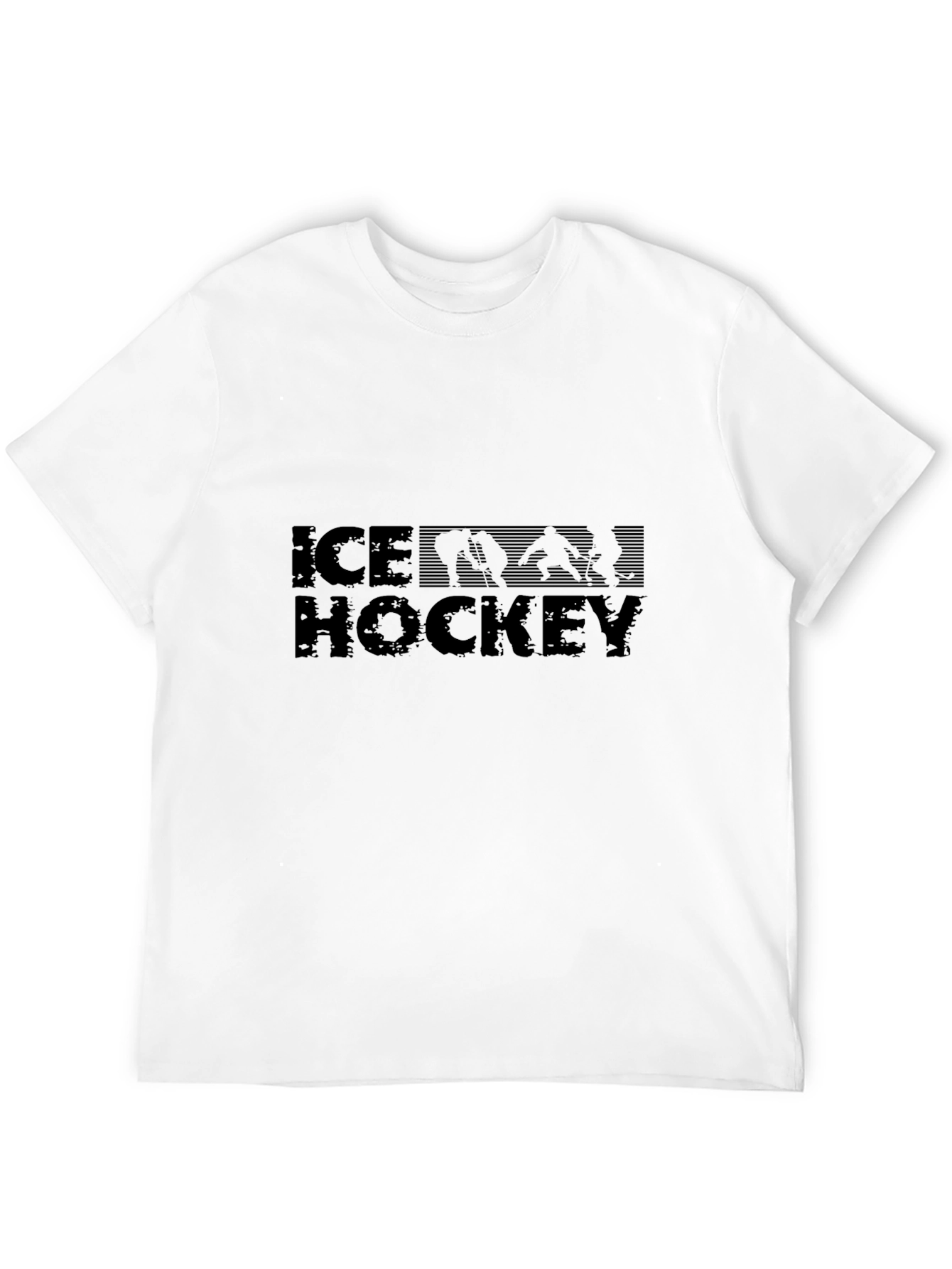 Ice Hockey Graphic Tee - Black