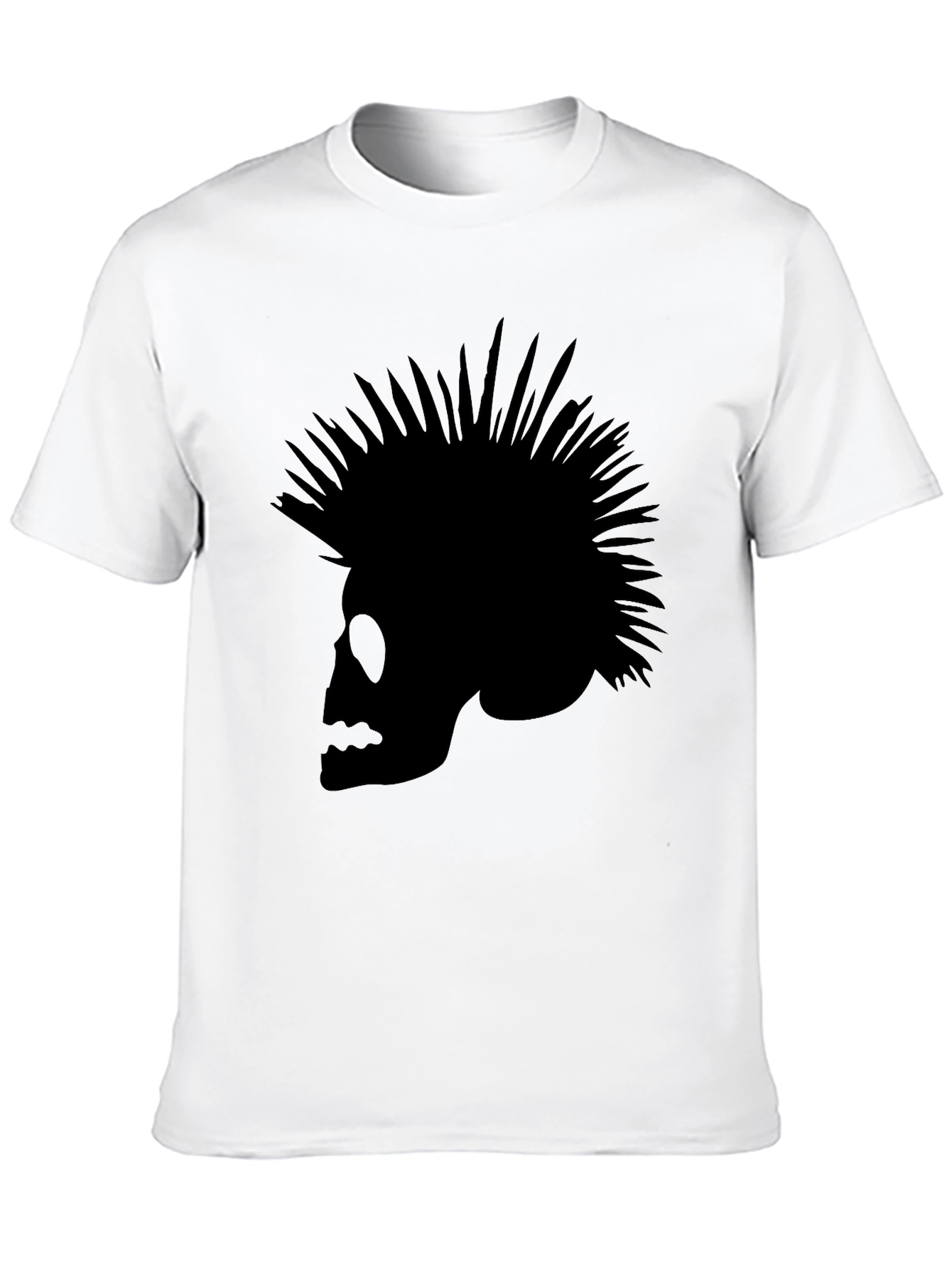 Skull Punk T-Shirt - Mens Black Tee