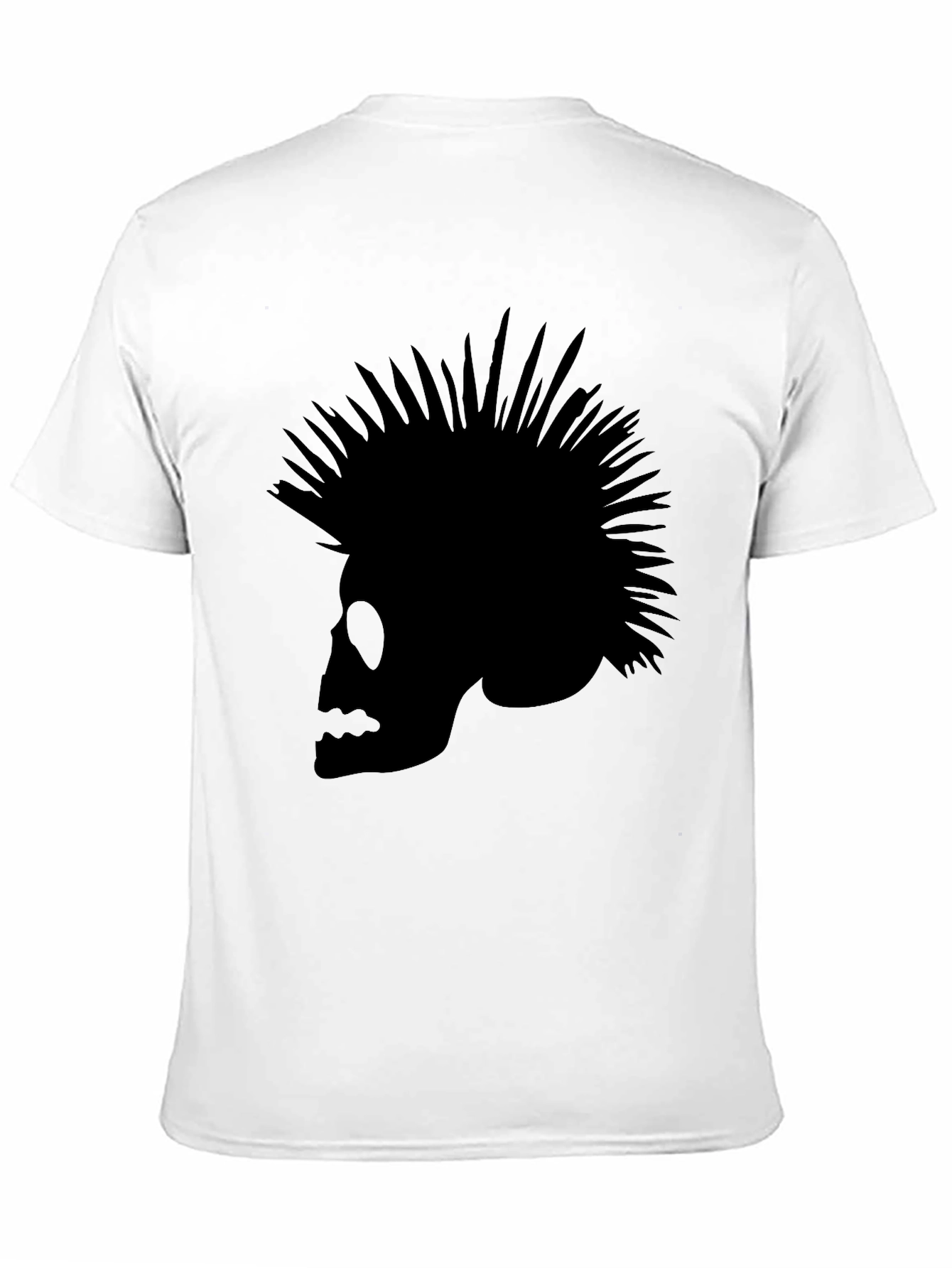 Skull Punk T-Shirt - Mens Black Tee