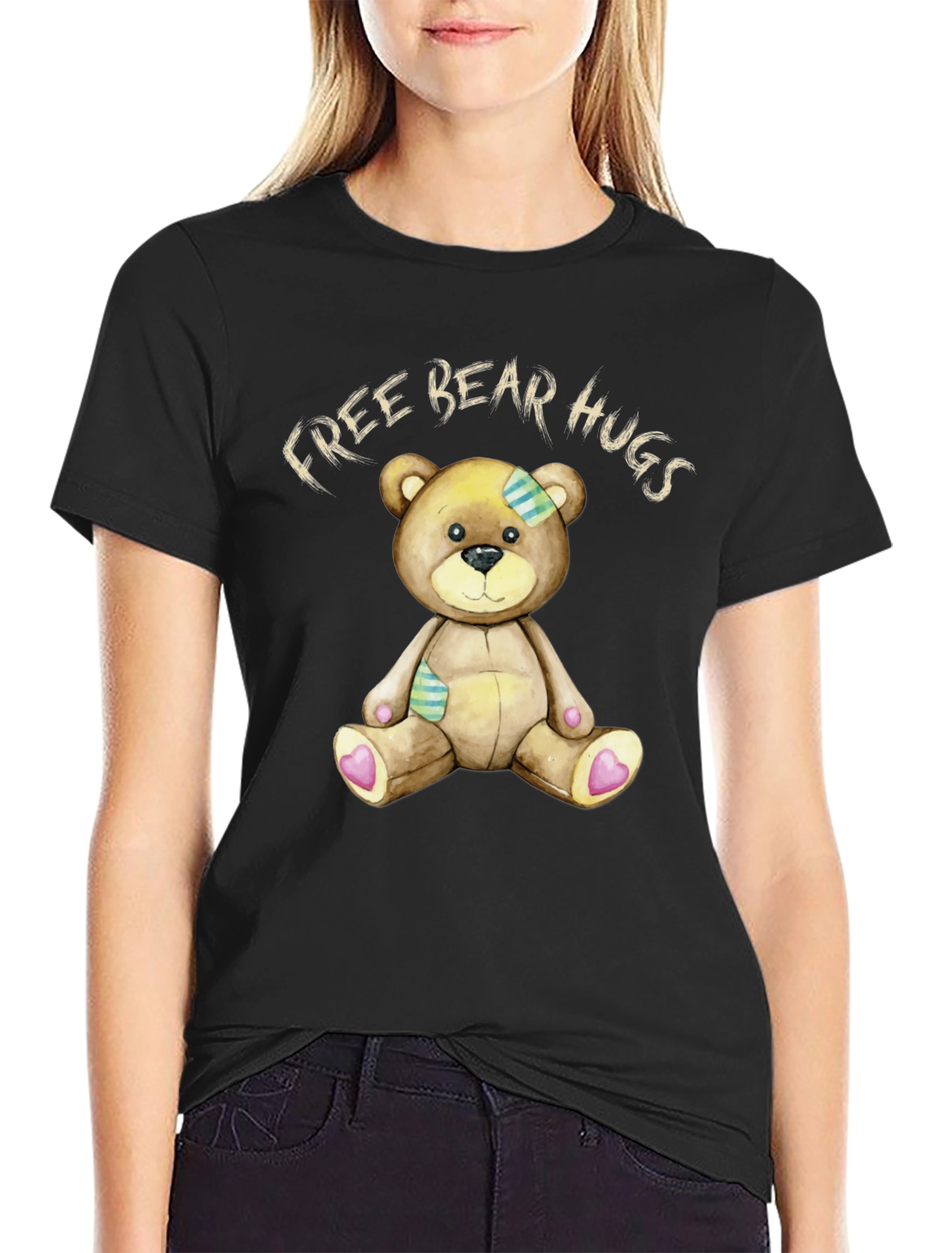 Free Bear Hugs T-Shirt - Cute Teddy Bear Design
