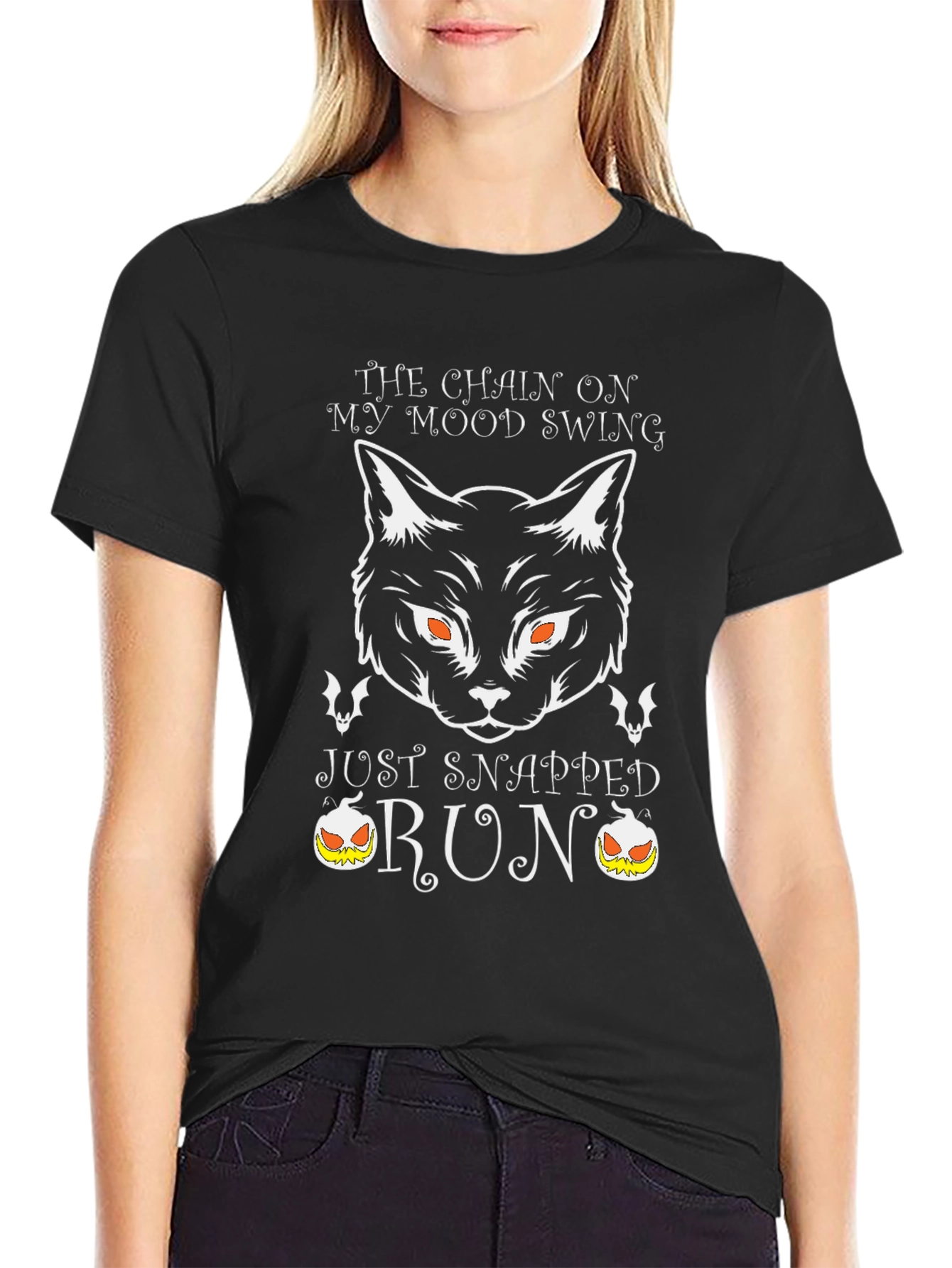 Halloween Cat Mood Swing T-Shirt