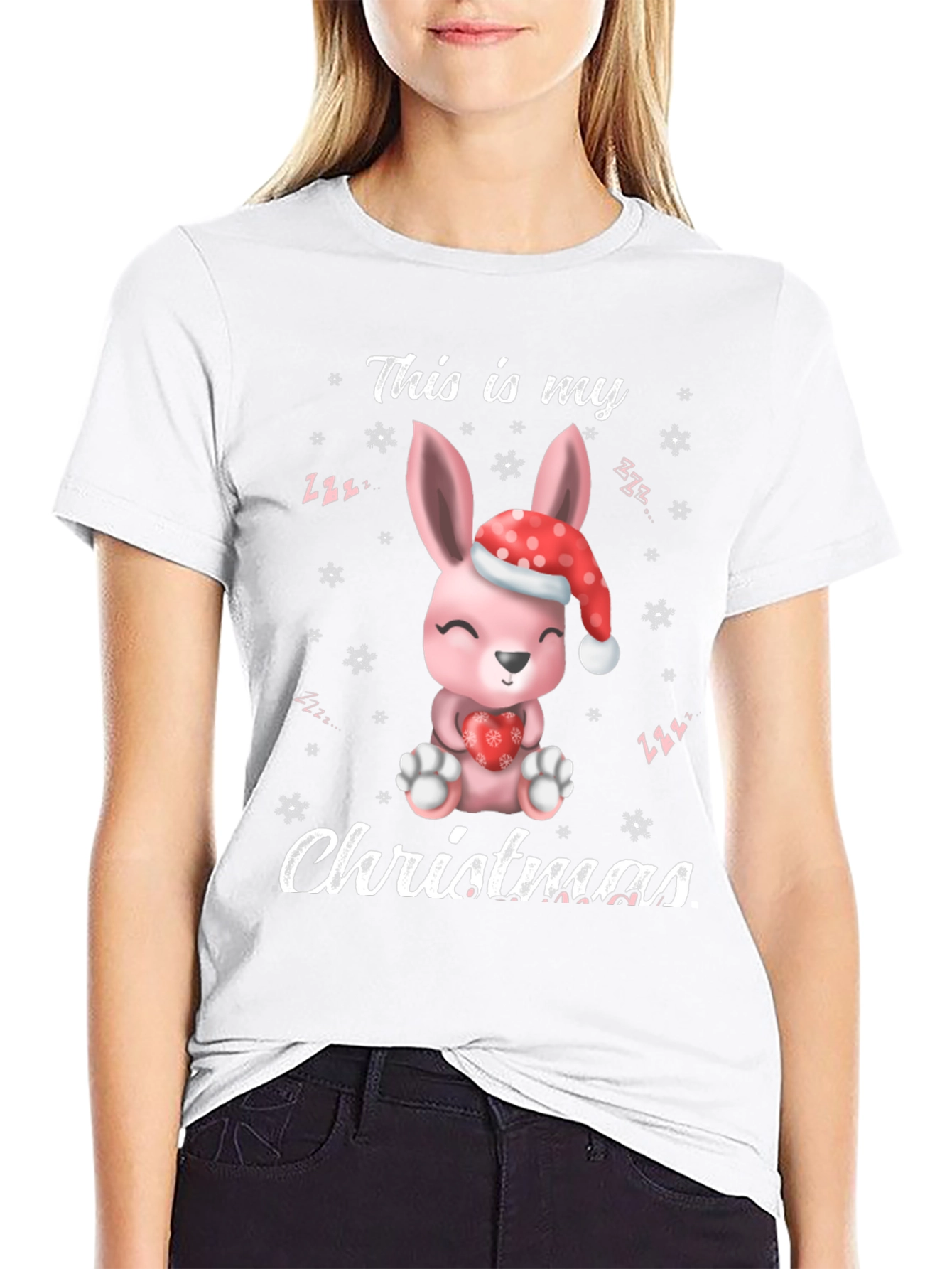 Cute Christmas Bunny T-shirt