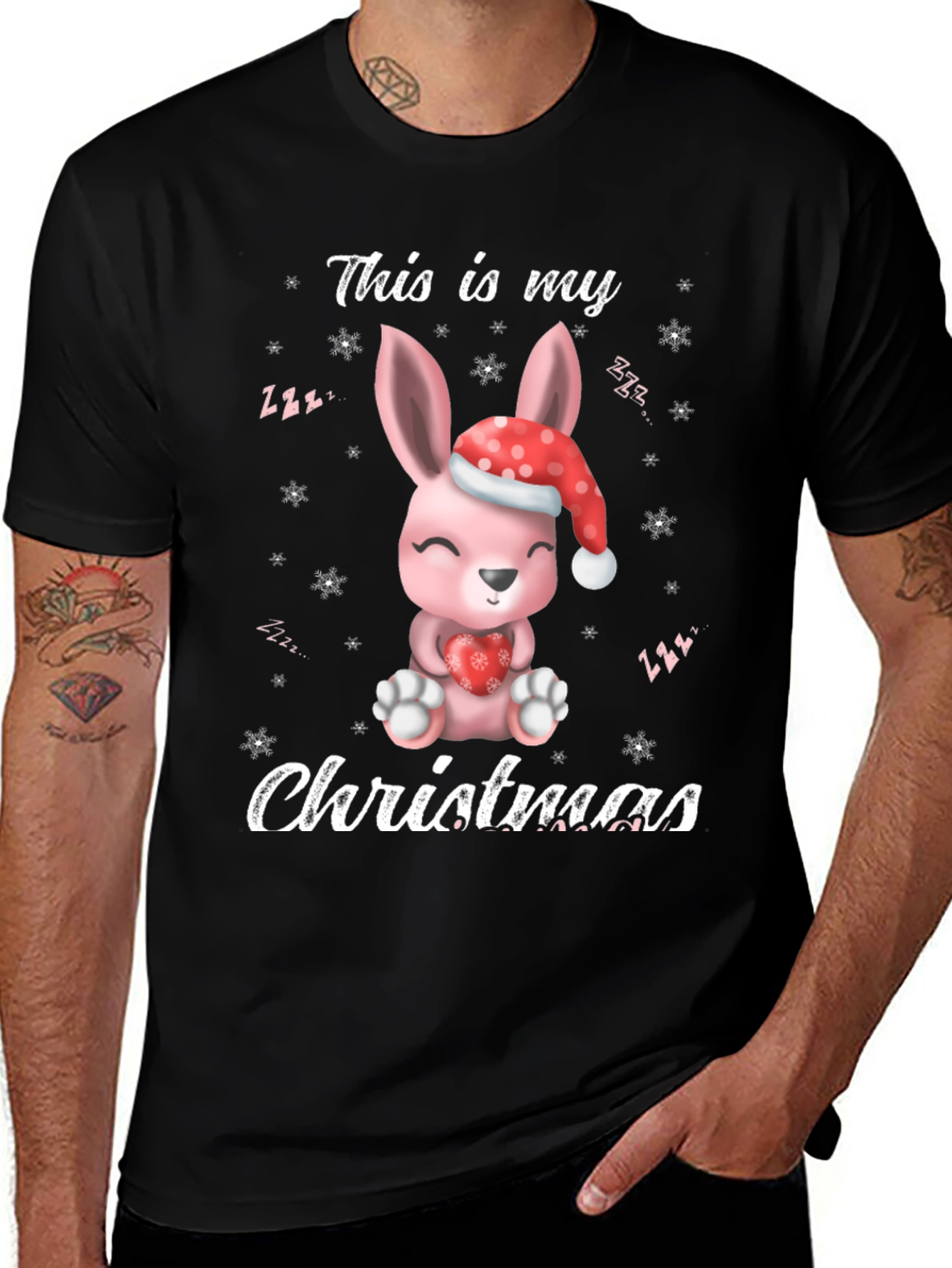 Cute Christmas Bunny T-shirt