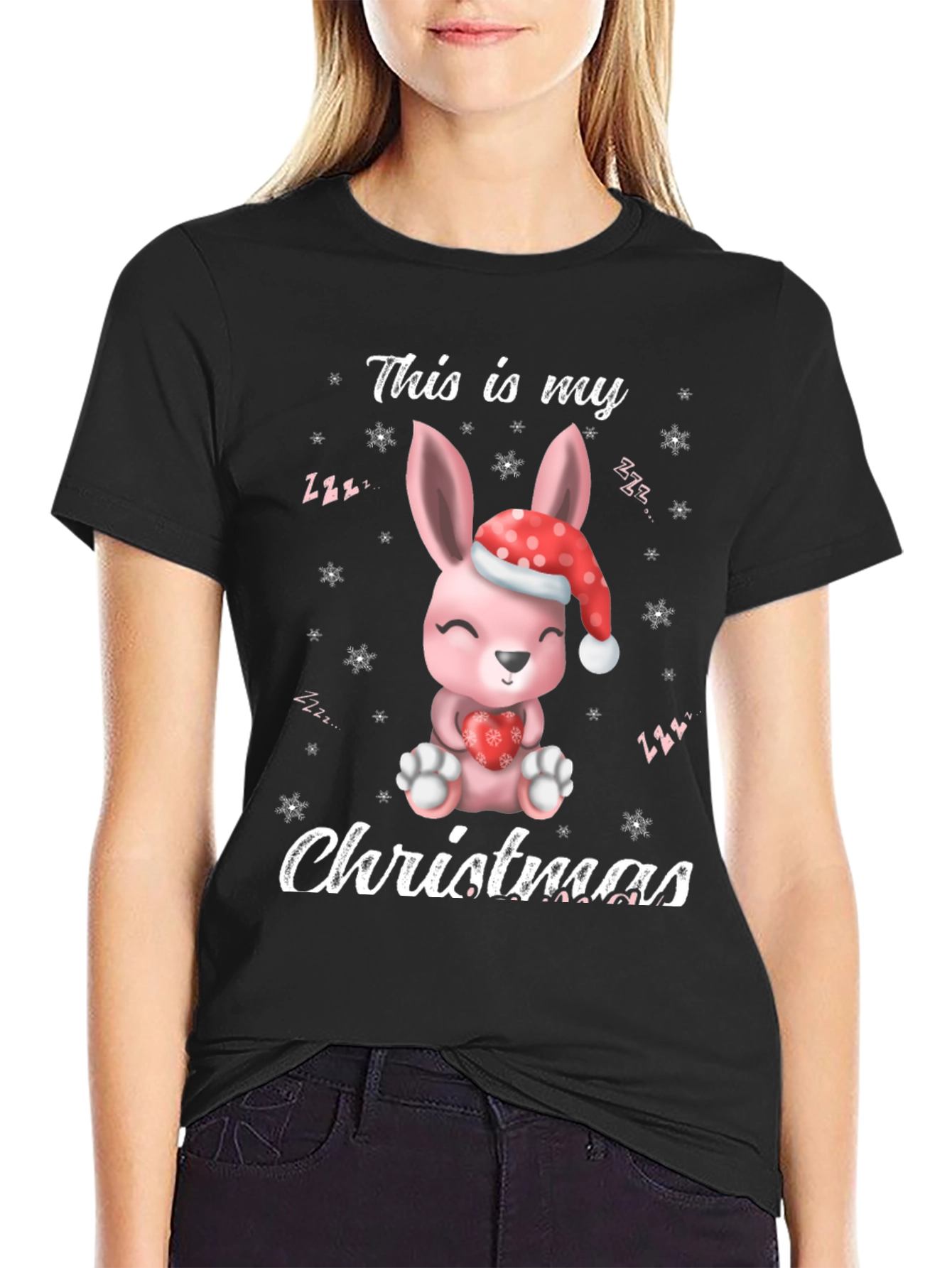 Cute Christmas Bunny T-shirt