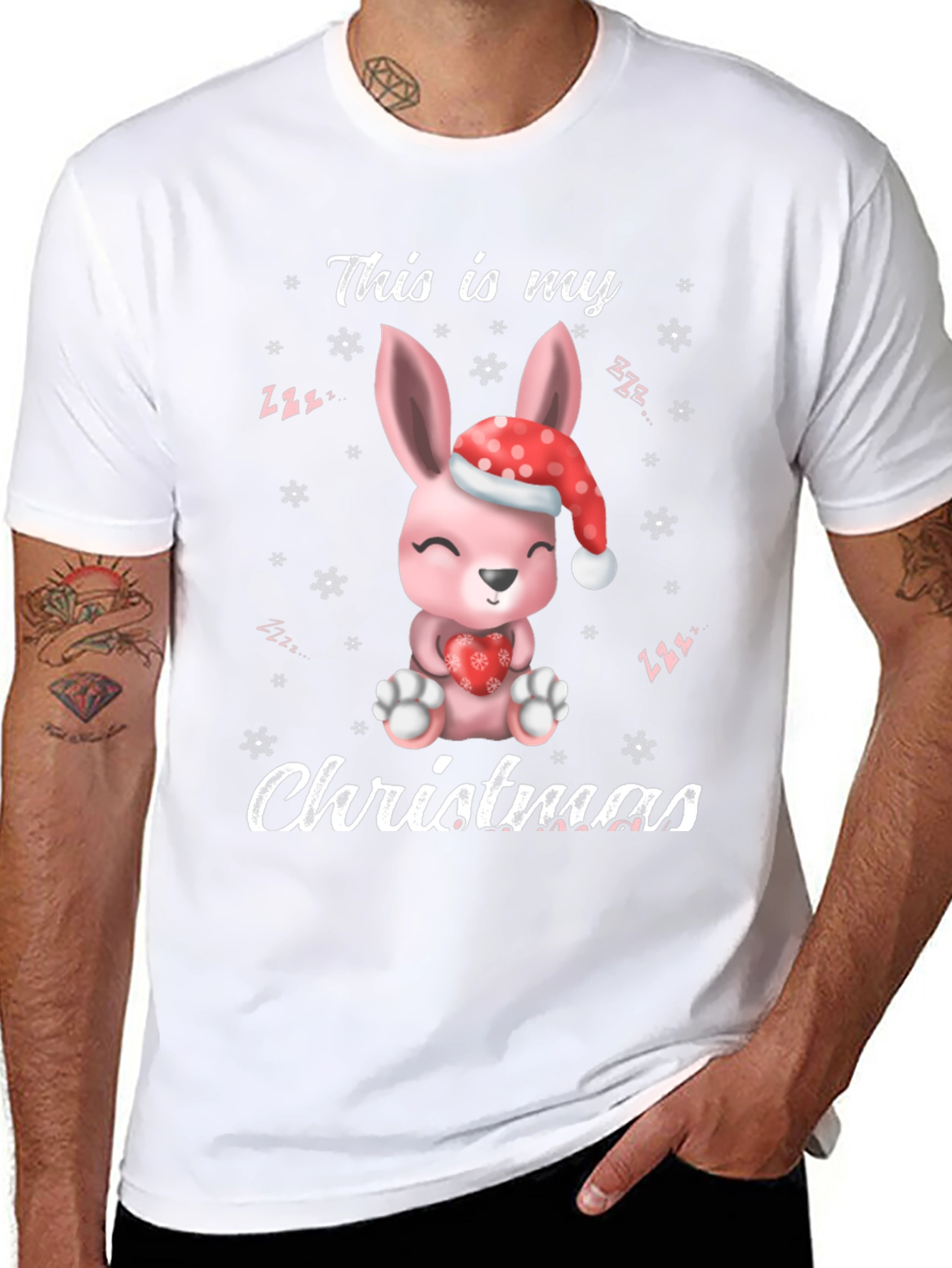 Cute Christmas Bunny T-shirt