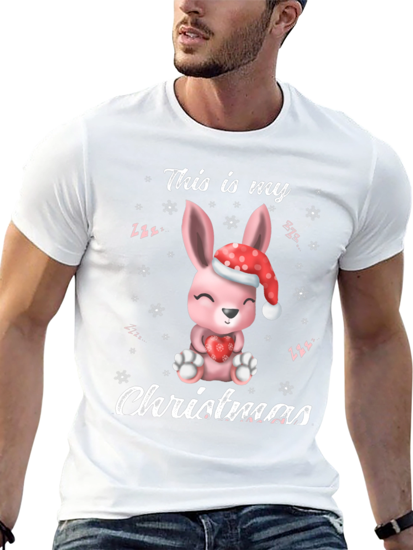 Cute Christmas Bunny T-shirt