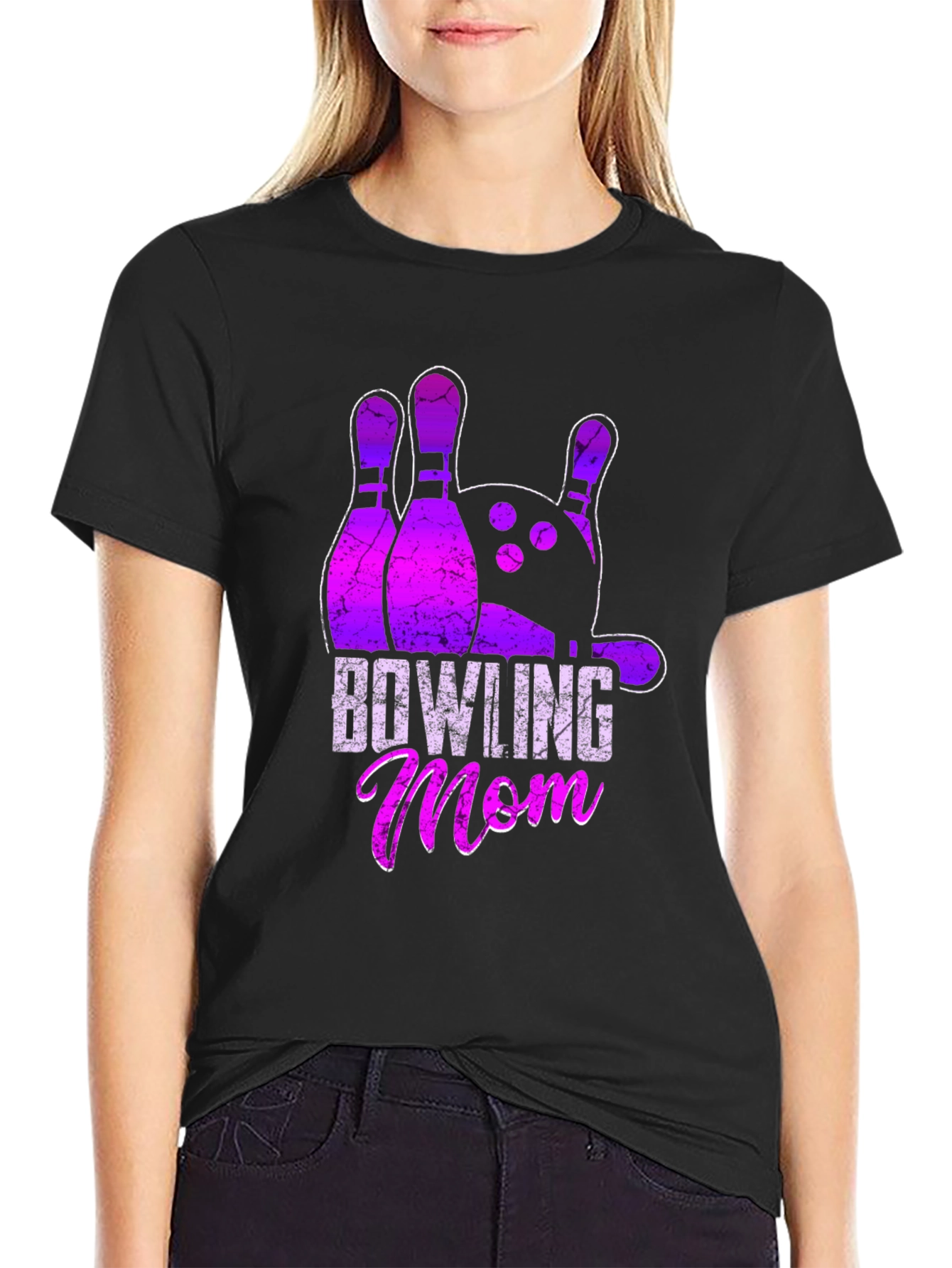 Bowling Mom Graphic T-Shirt