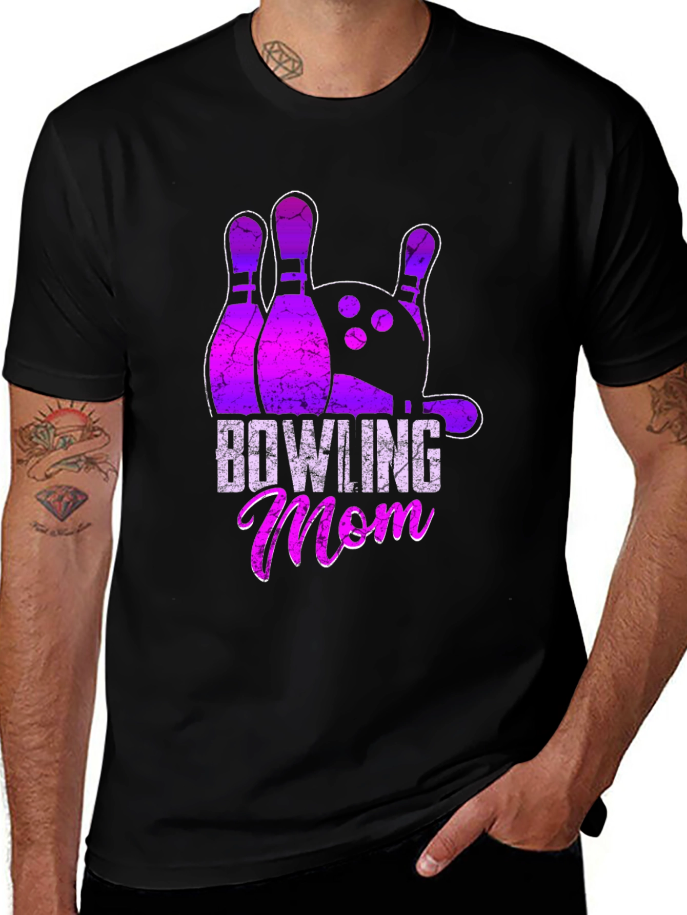 Bowling Mom Graphic T-Shirt