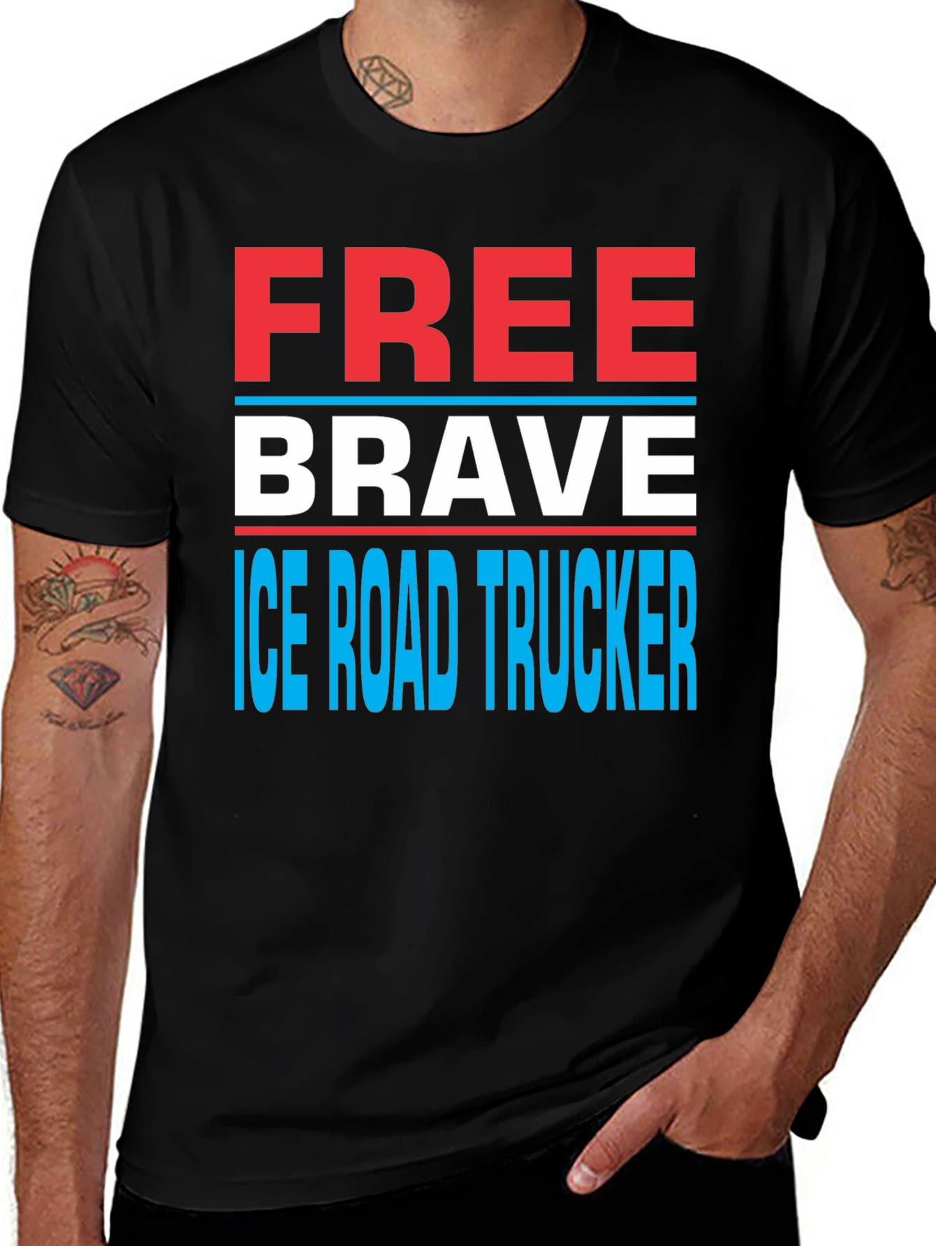 Free Brave Ice Road Trucker T-Shirt