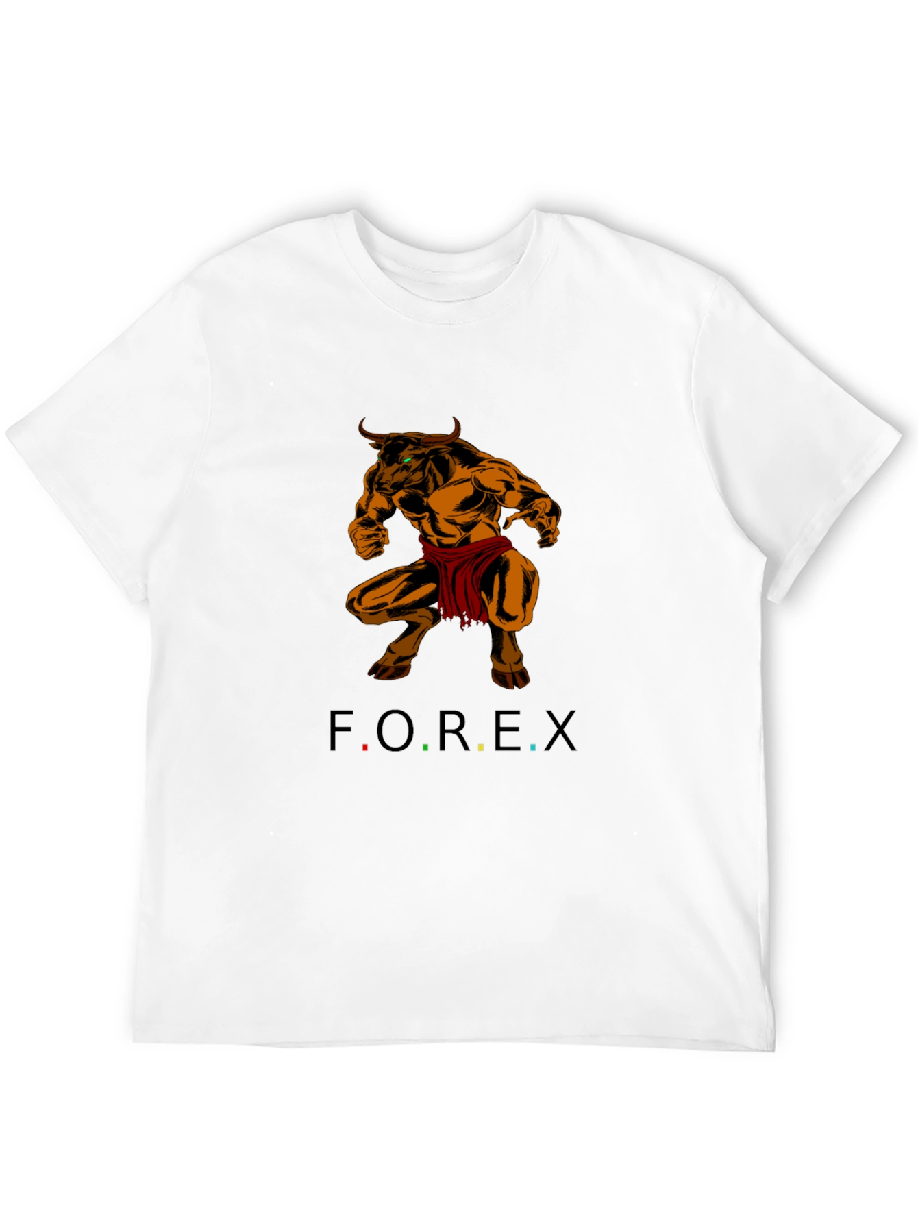 Forex Trading Bull T-Shirt - Black Cotton Tee