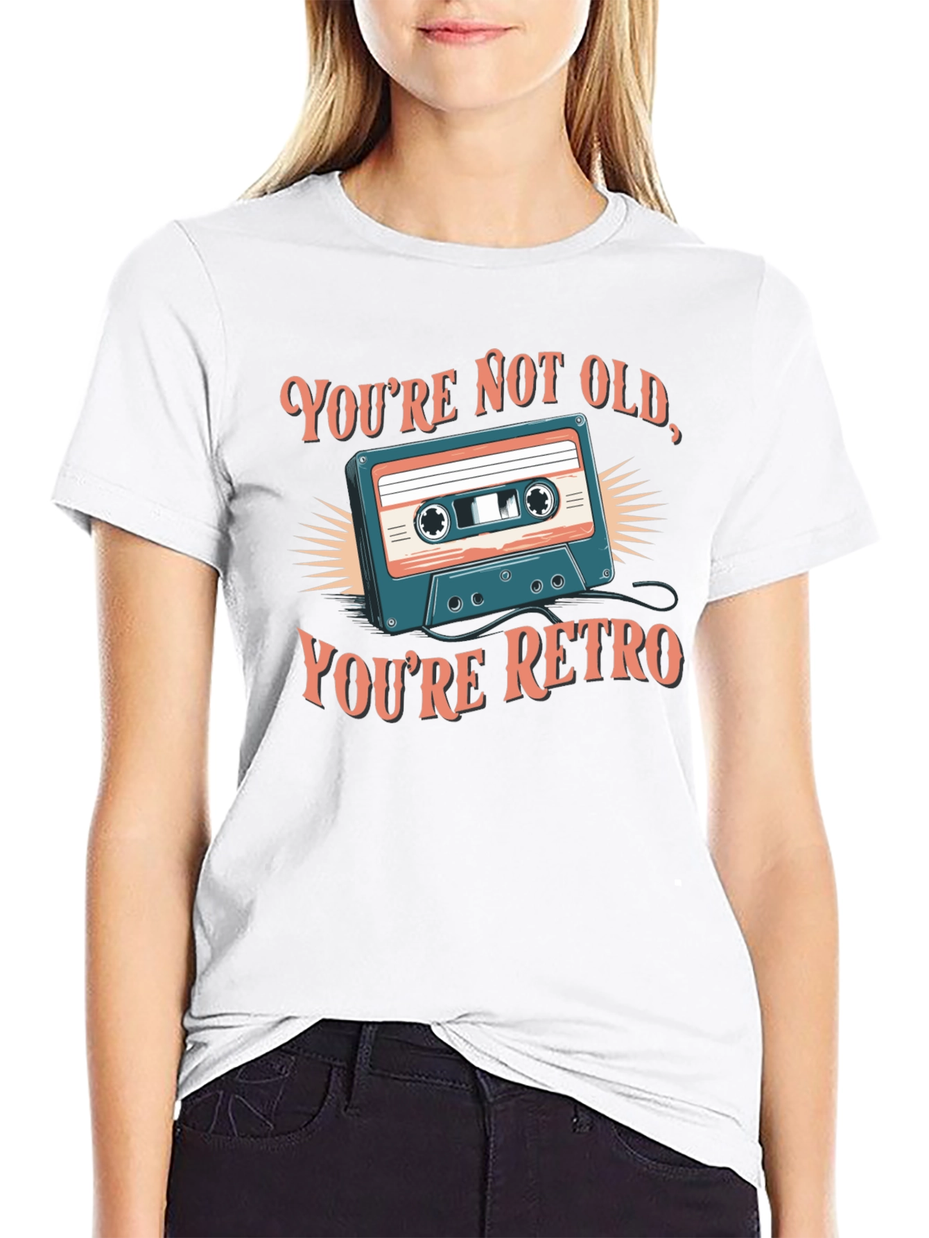 Retro Cassette T-Shirt - Youre Not Old Youre Retro