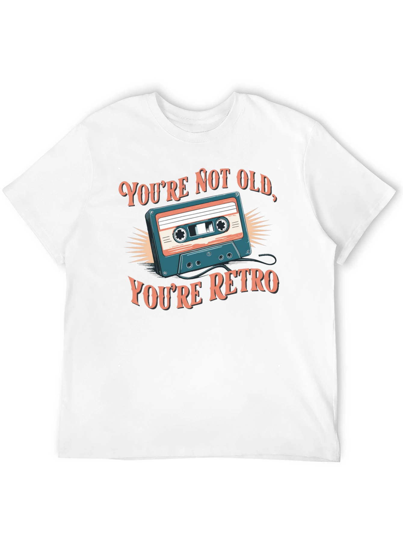 Retro Cassette T-Shirt - Youre Not Old Youre Retro