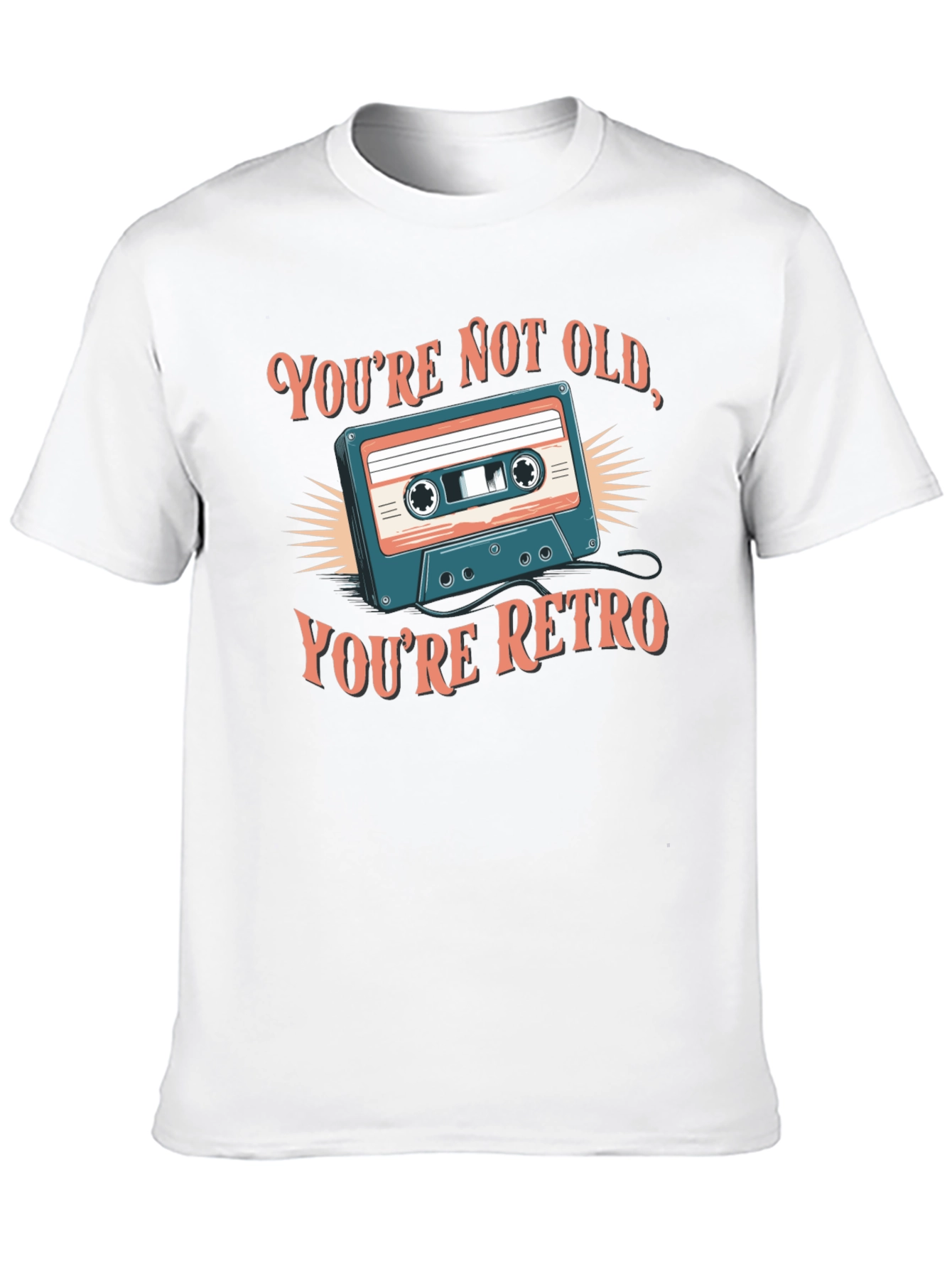 Retro Cassette T-Shirt - Youre Not Old Youre Retro