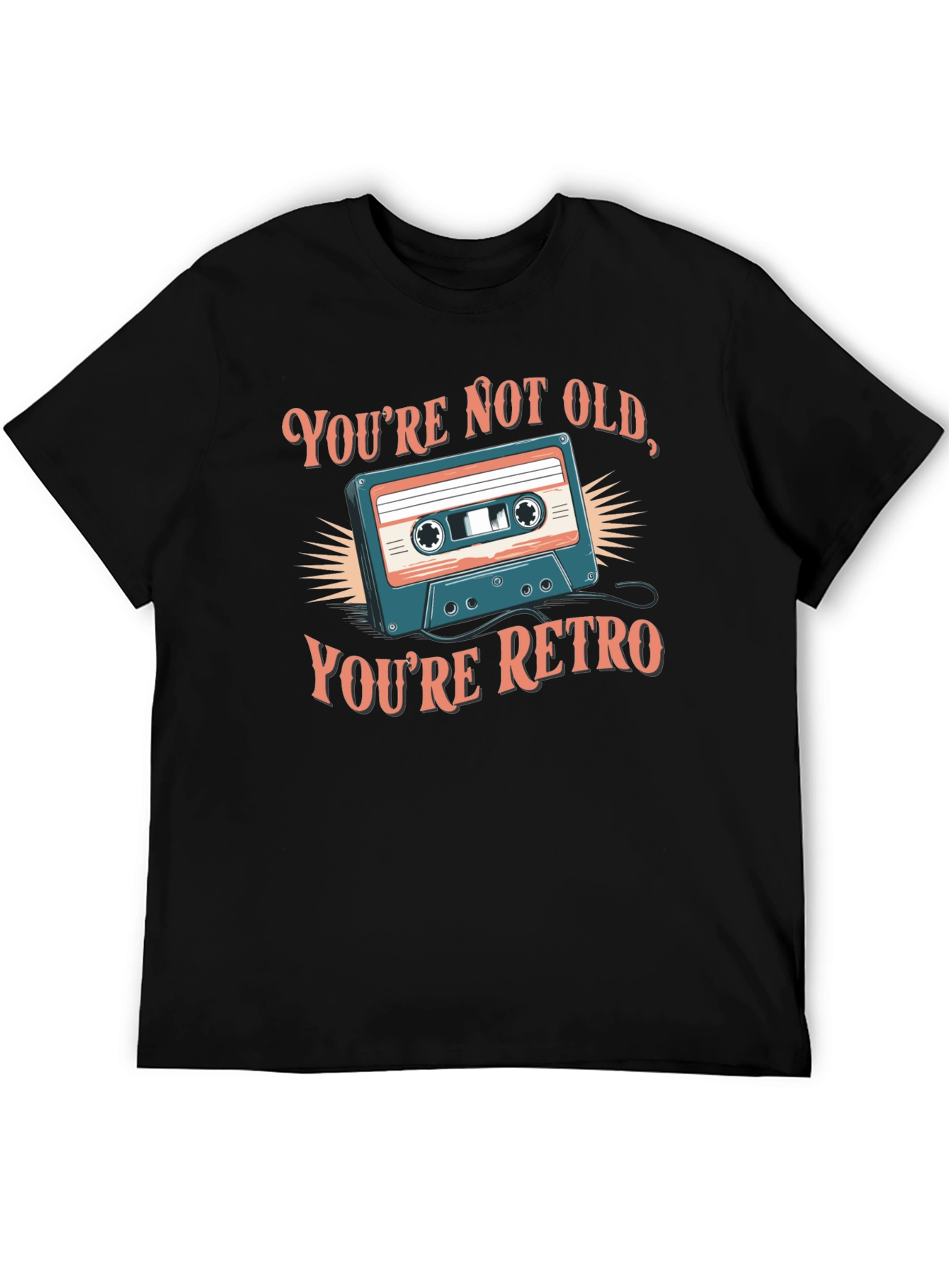 Retro Cassette T-Shirt - Youre Not Old Youre Retro