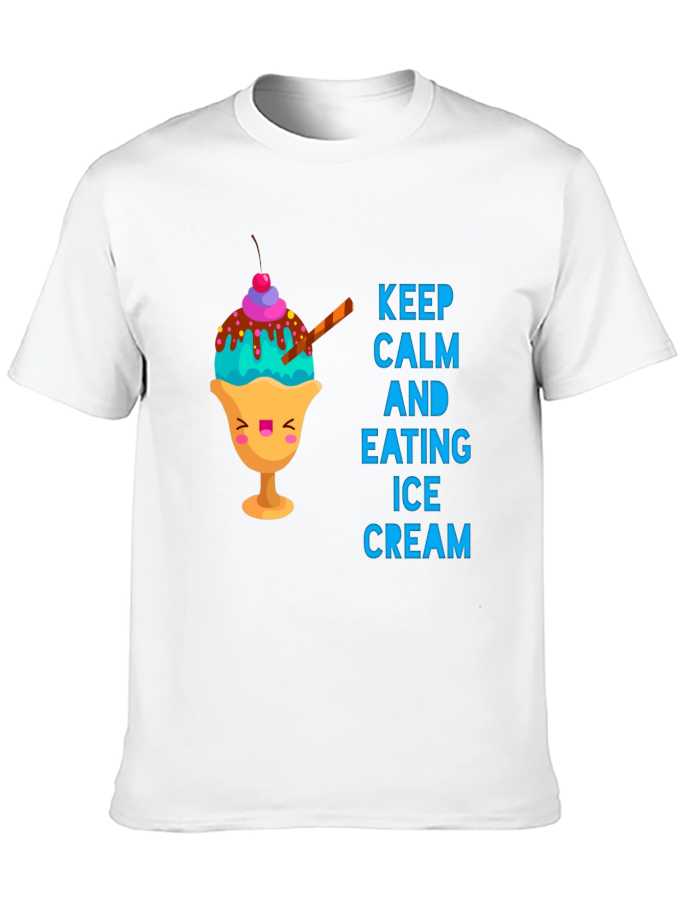 Keep Calm & Eat Ice Cream Graphic Tee