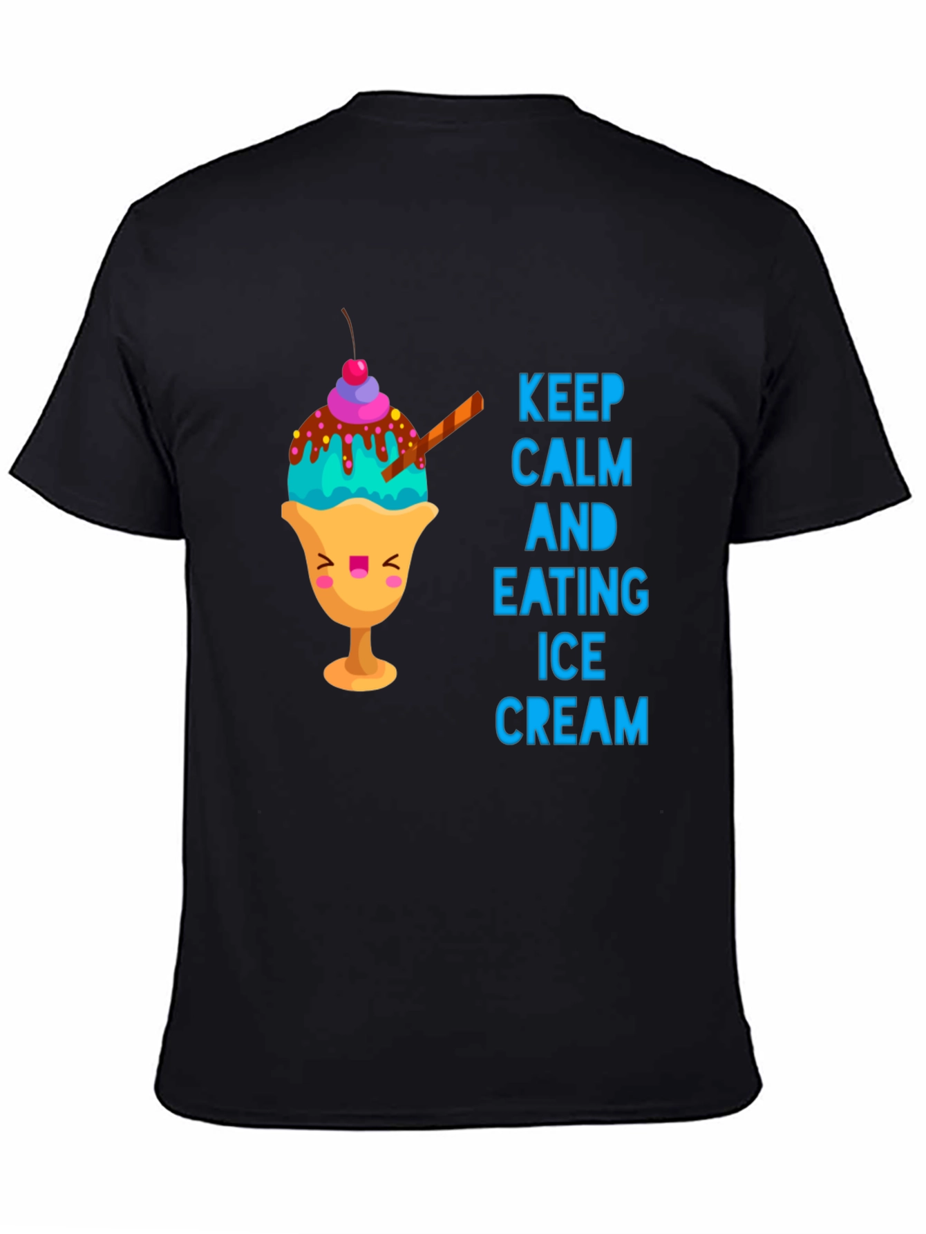 Keep Calm & Eat Ice Cream Graphic Tee