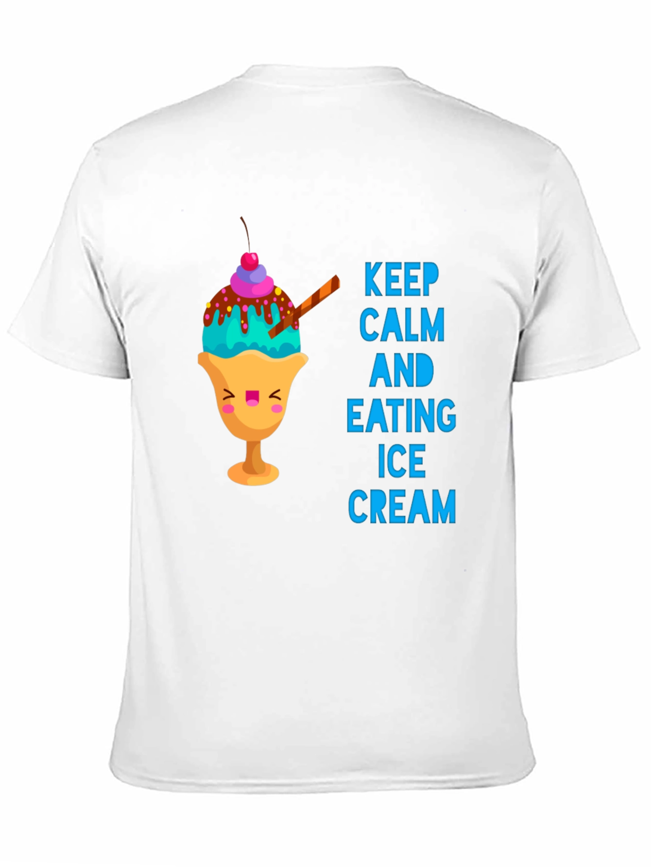 Keep Calm & Eat Ice Cream Graphic Tee