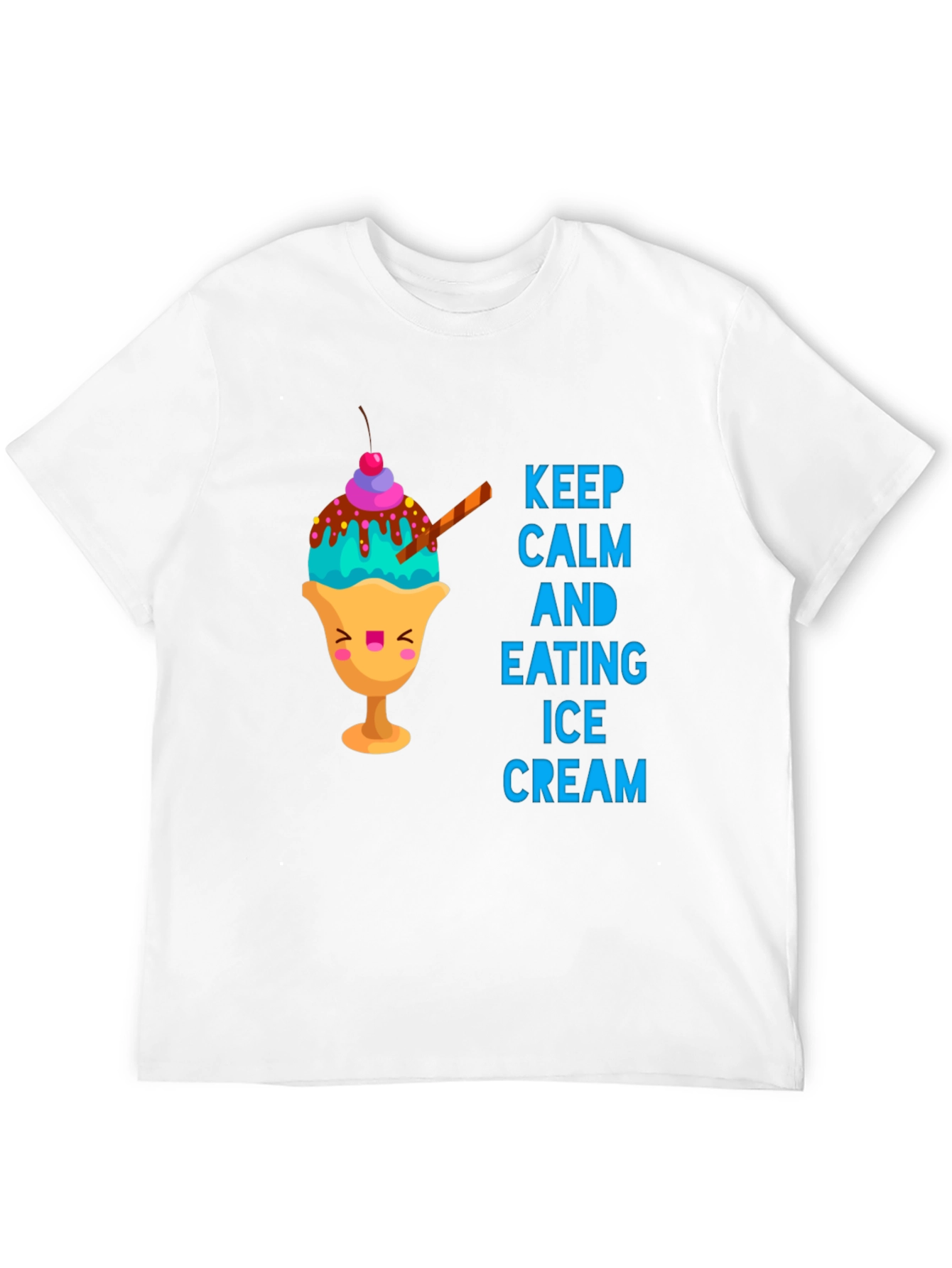 Keep Calm & Eat Ice Cream Graphic Tee