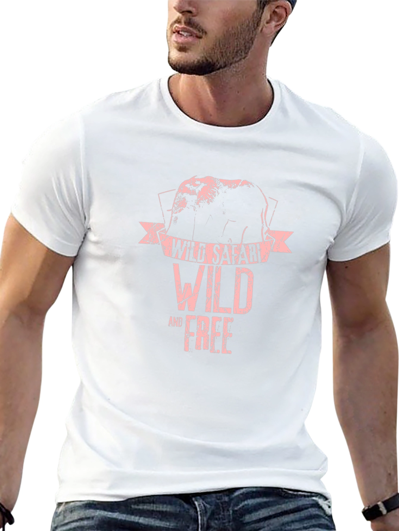 Wild Safari Elephant Graphic T-Shirt