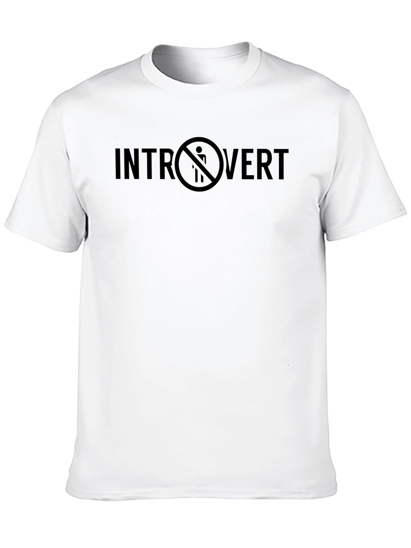 Introvert Graphic T-Shirt - Black