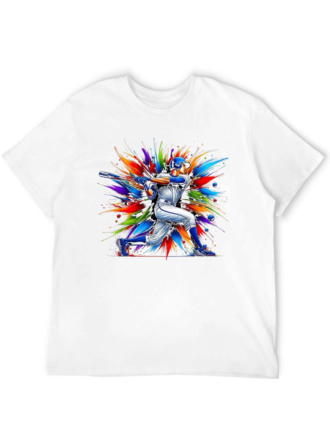 Baseball Batter Graphic Tee - Vivid Design