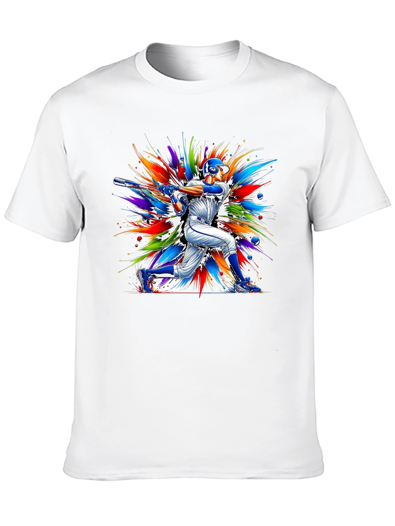 Baseball Batter Graphic Tee - Vivid Design
