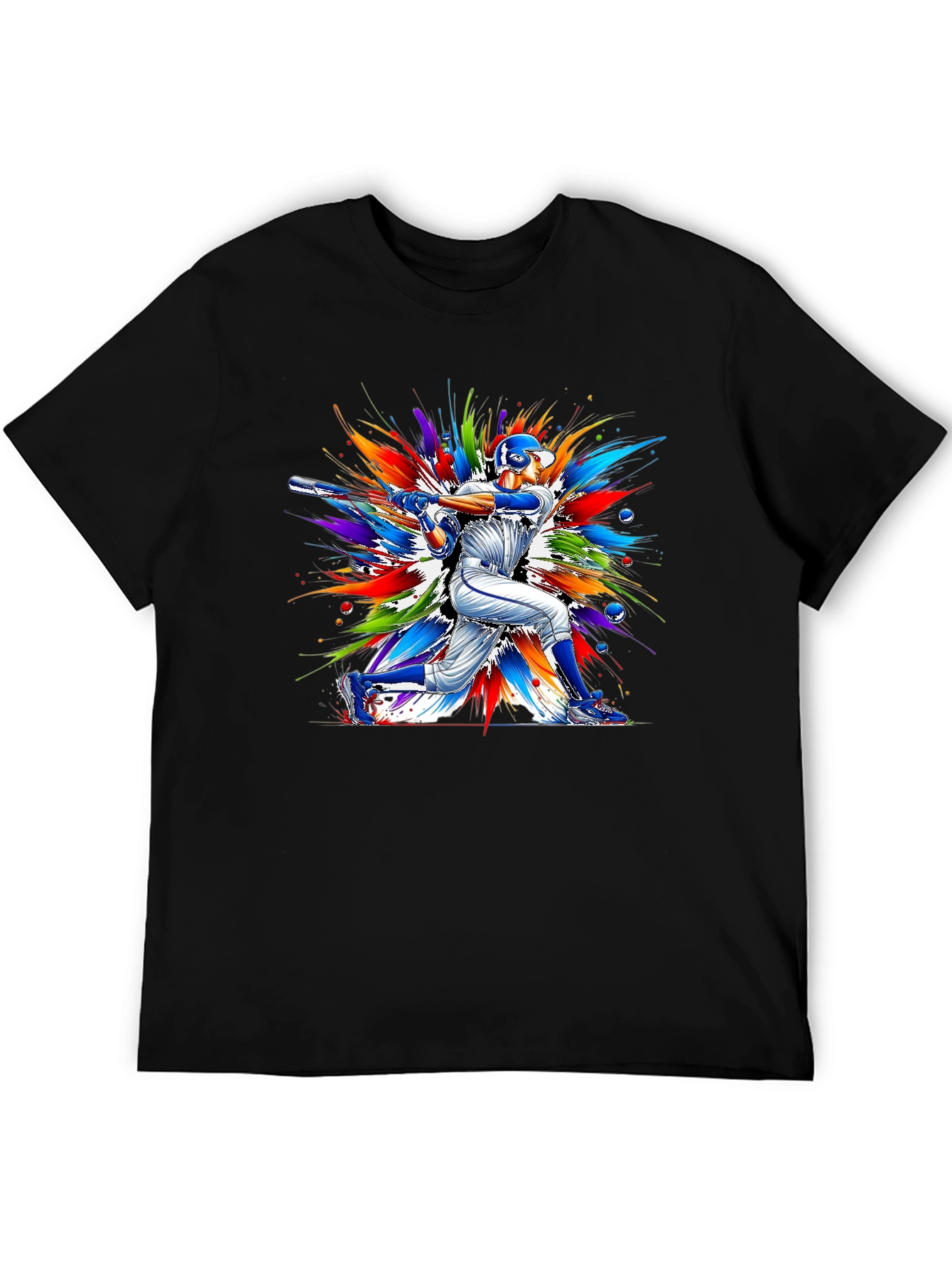 Baseball Batter Graphic Tee - Vivid Design