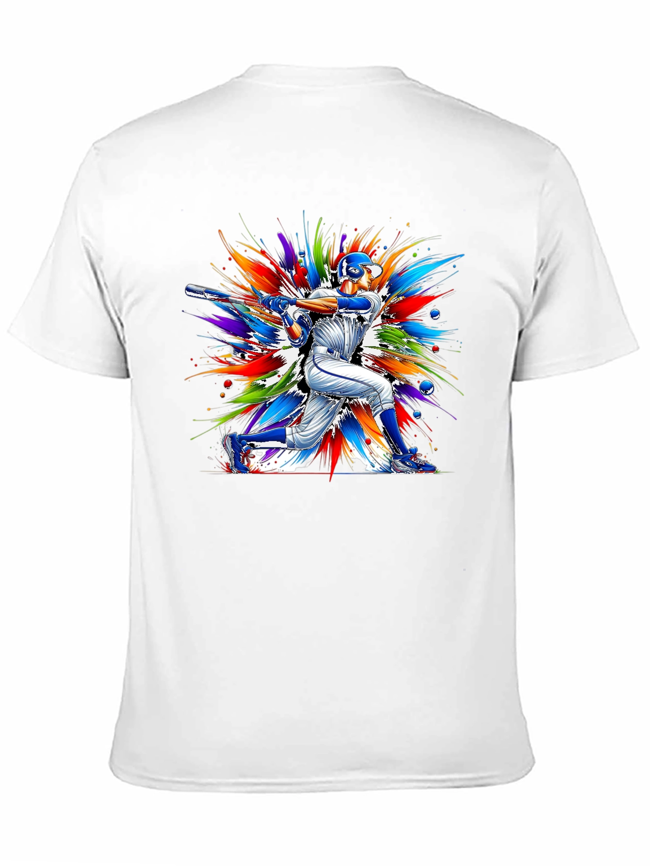 Baseball Batter Graphic Tee - Vivid Design