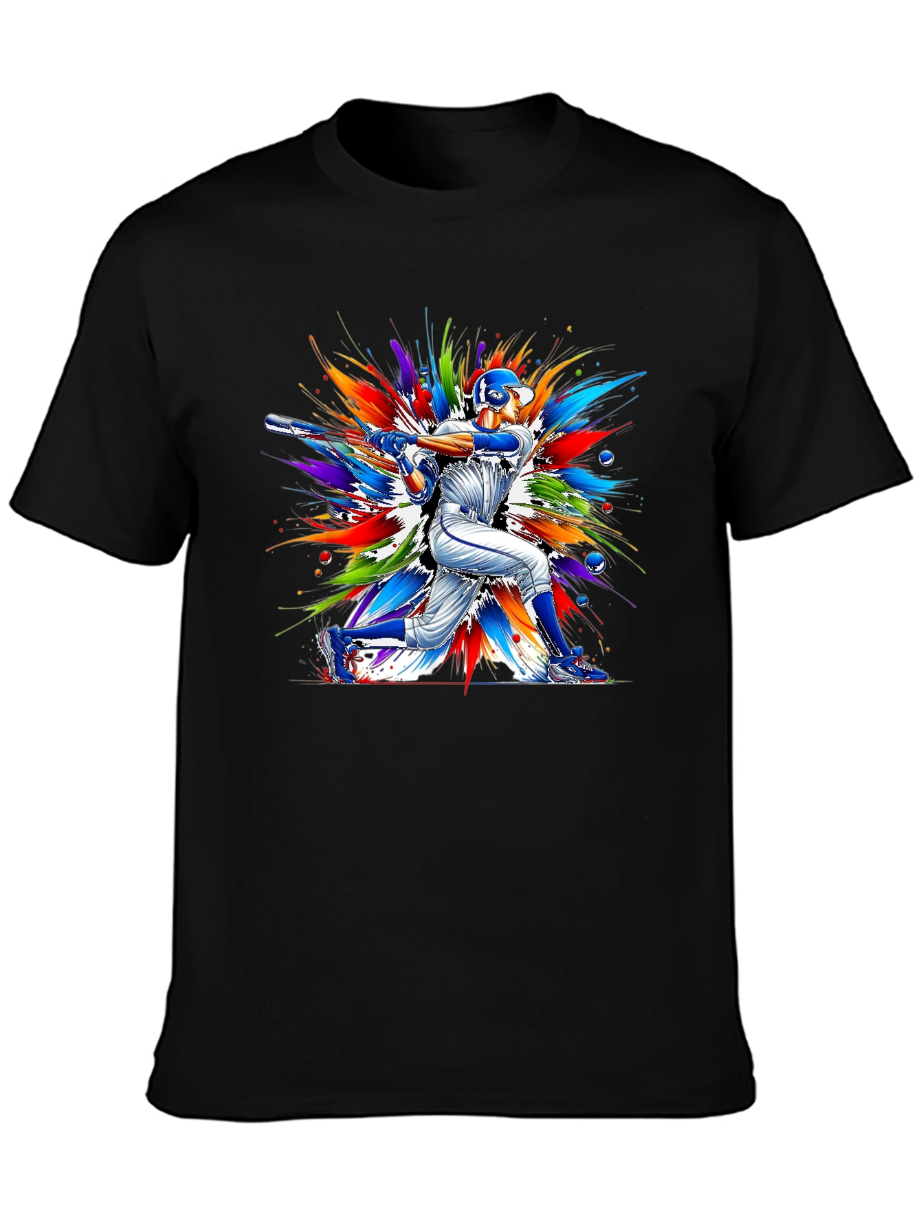 Baseball Batter Graphic Tee - Vivid Design