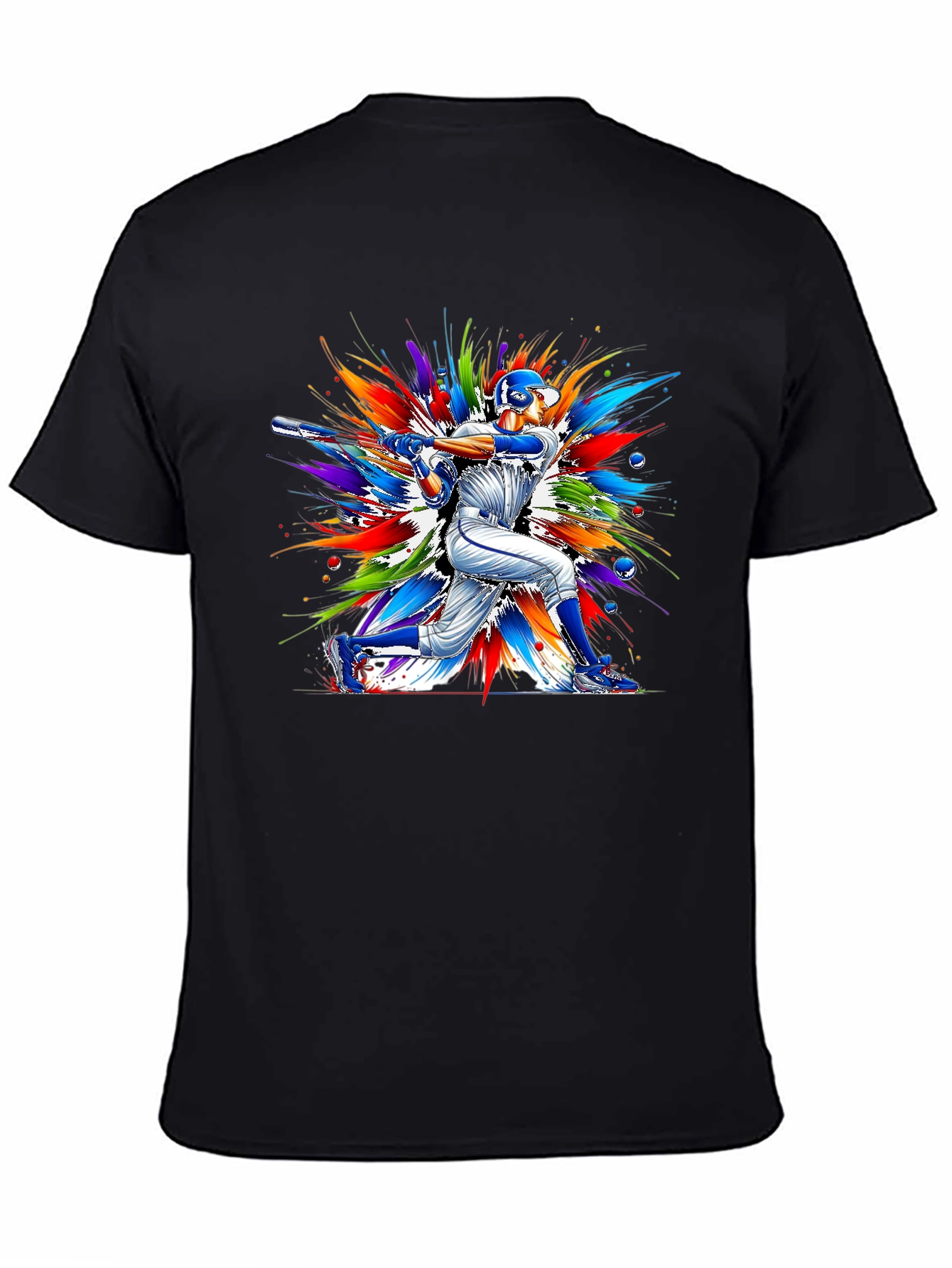Baseball Batter Graphic Tee - Vivid Design