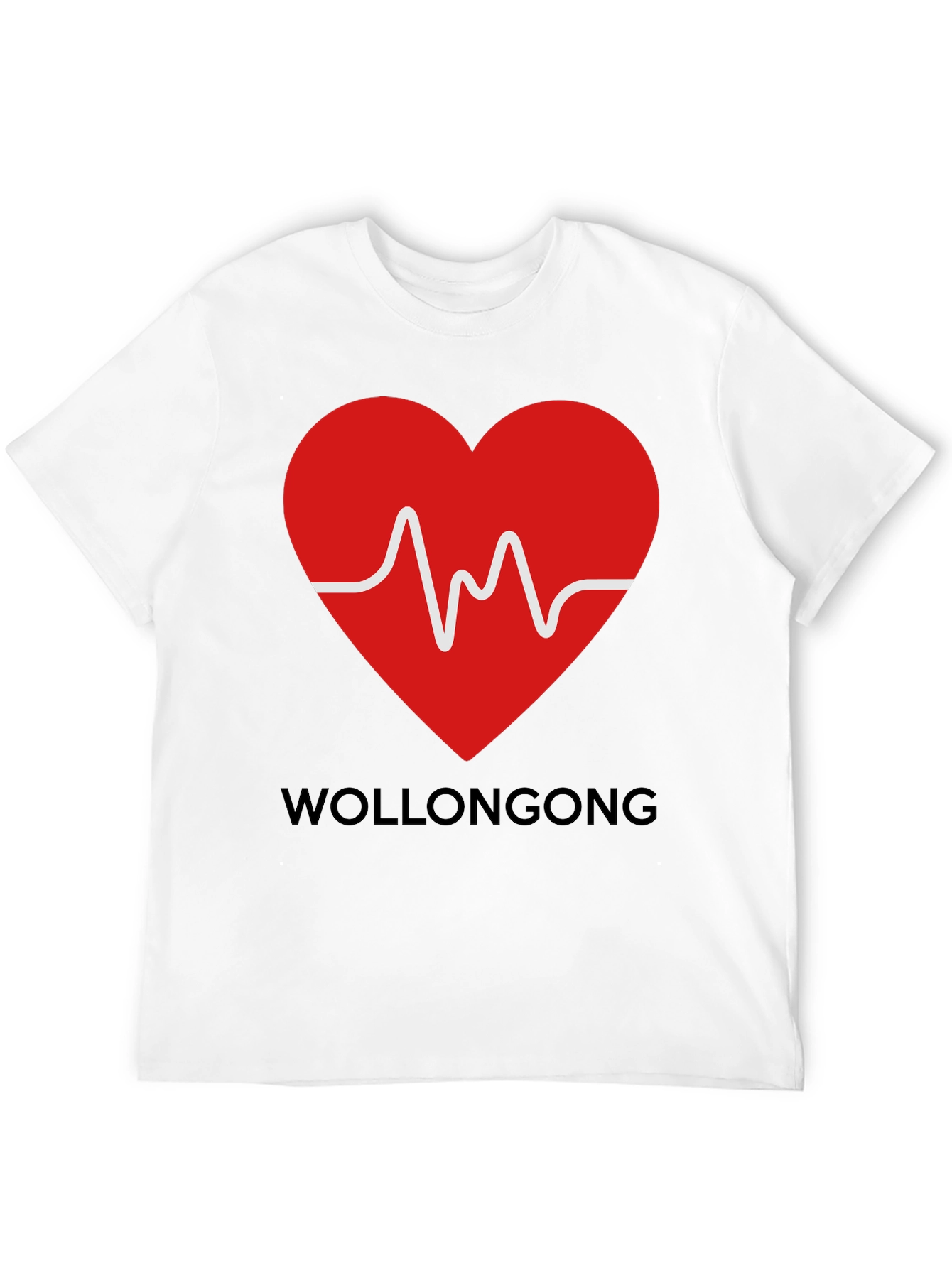 Wollongong Heartbeat T-Shirt - Graphic Tee